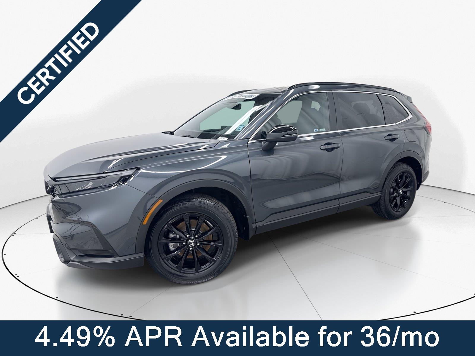 Meteorite Gray Metallic 2024 Honda CR-V Hybrid SUV / Crossover All-Wheel Drive Continuously Variable Transmission