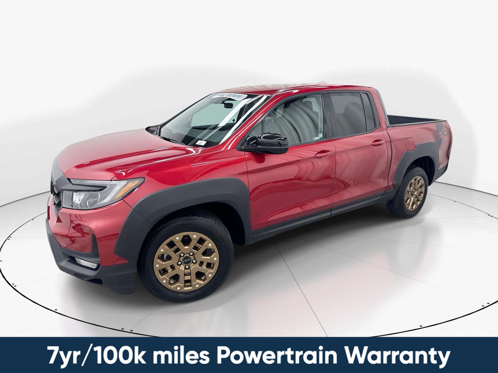 Radiant Red Metallic 2021 Honda Ridgeline Pickup Truck All-Wheel Drive 9-Speed Automatic