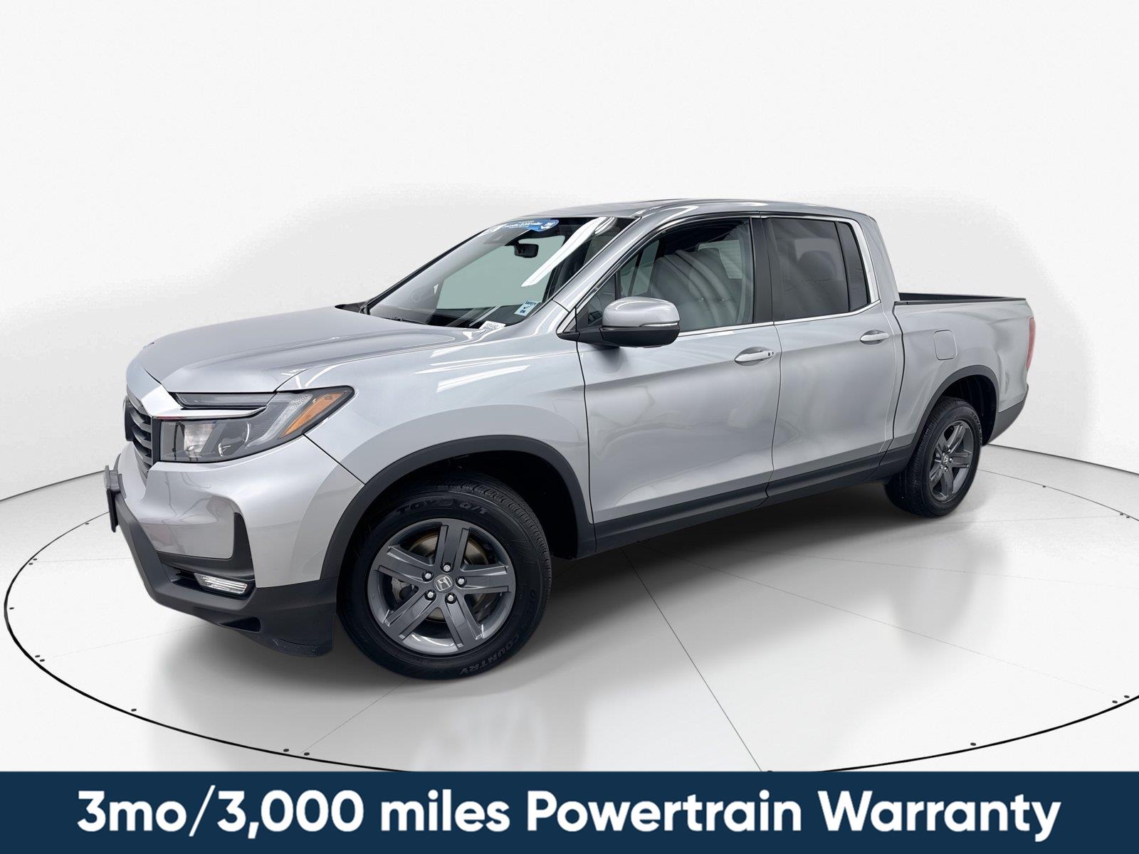 Lunar Silver Metallic 2021 Honda Ridgeline Pickup Truck All-Wheel Drive 9-Speed Automatic