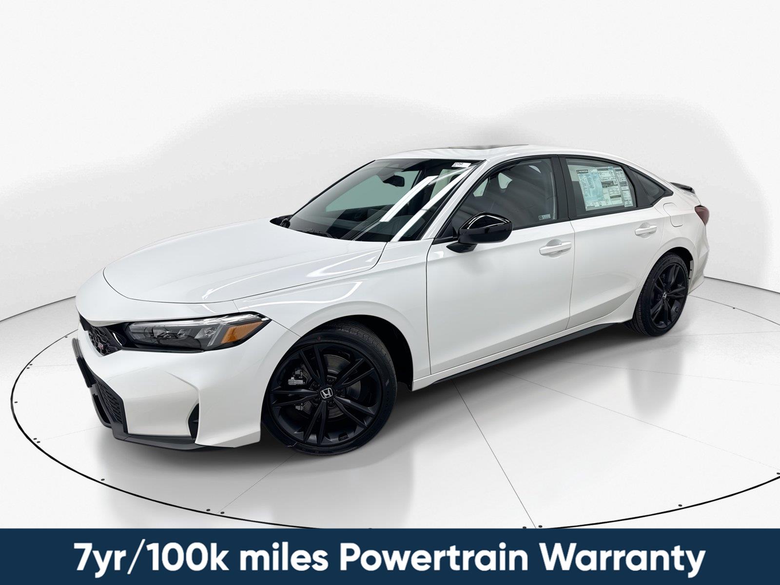 Platinum White Pearl 2026 Honda Civic Sedan Front-Wheel Drive Manual