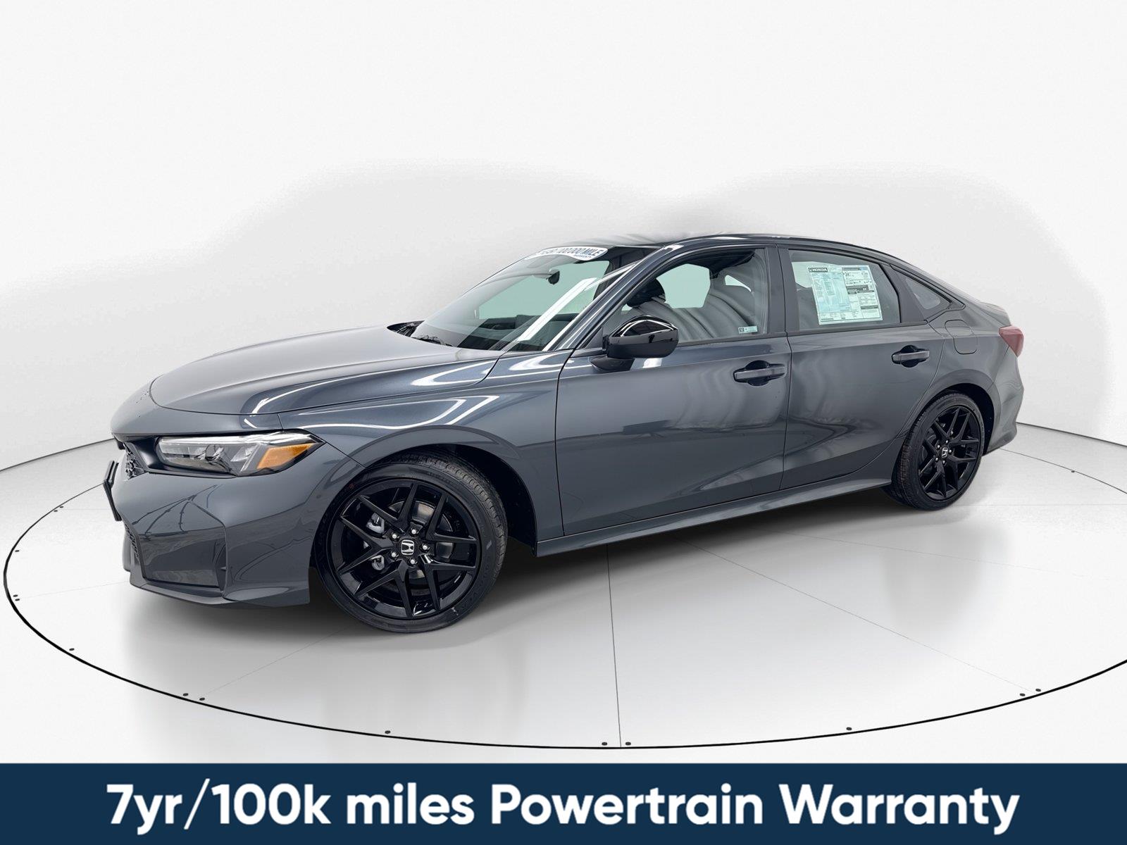 Meteorite Gray Metallic 2026 Honda Civic Sedan Front-Wheel Drive Continuously Variable Transmission