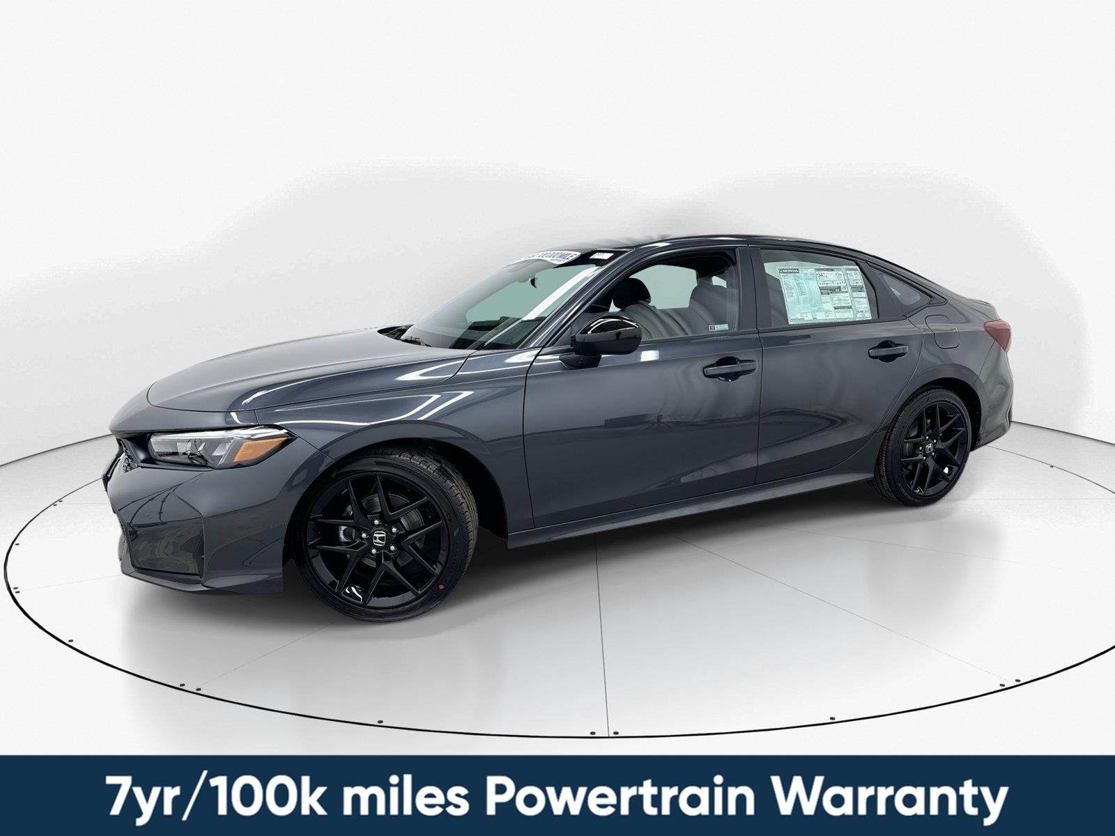 Meteorite Gray Metallic 2026 Honda Civic Sedan Front-Wheel Drive Continuously Variable Transmission