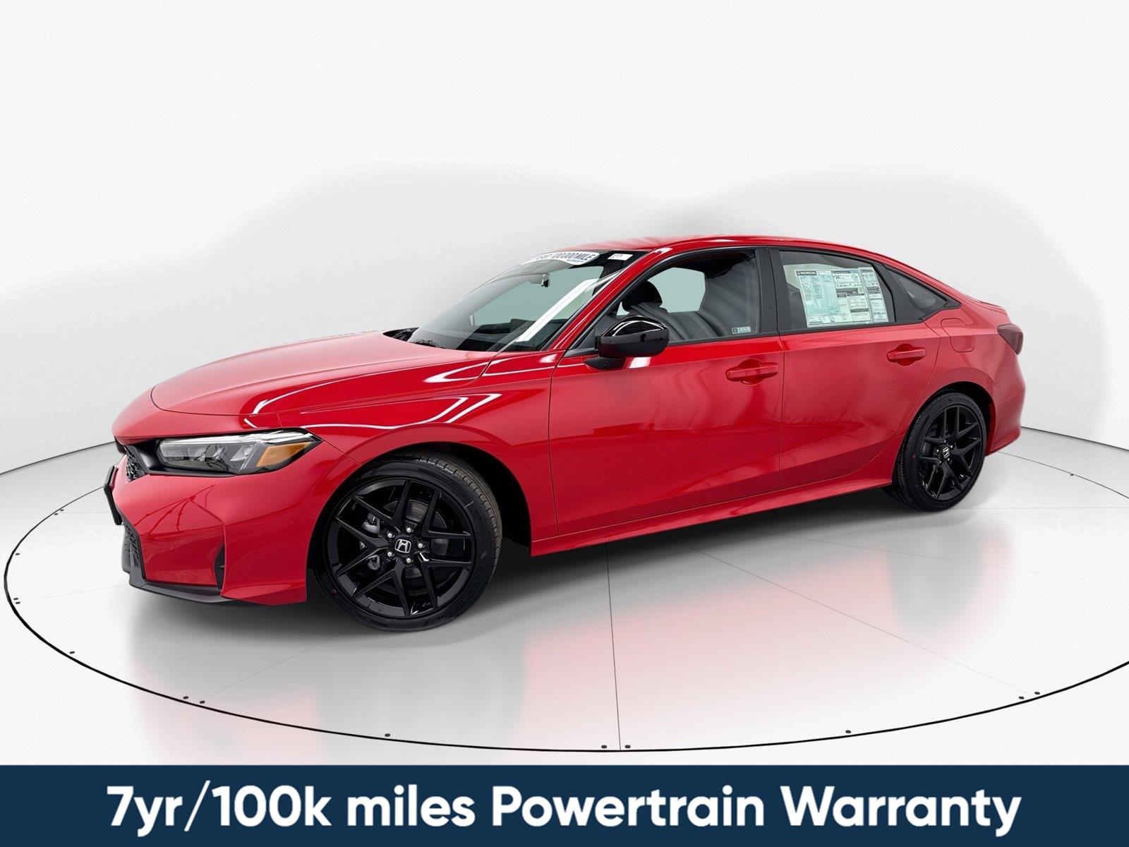 Rallye Red 2026 Honda Civic Sedan Front-Wheel Drive Continuously Variable Transmission