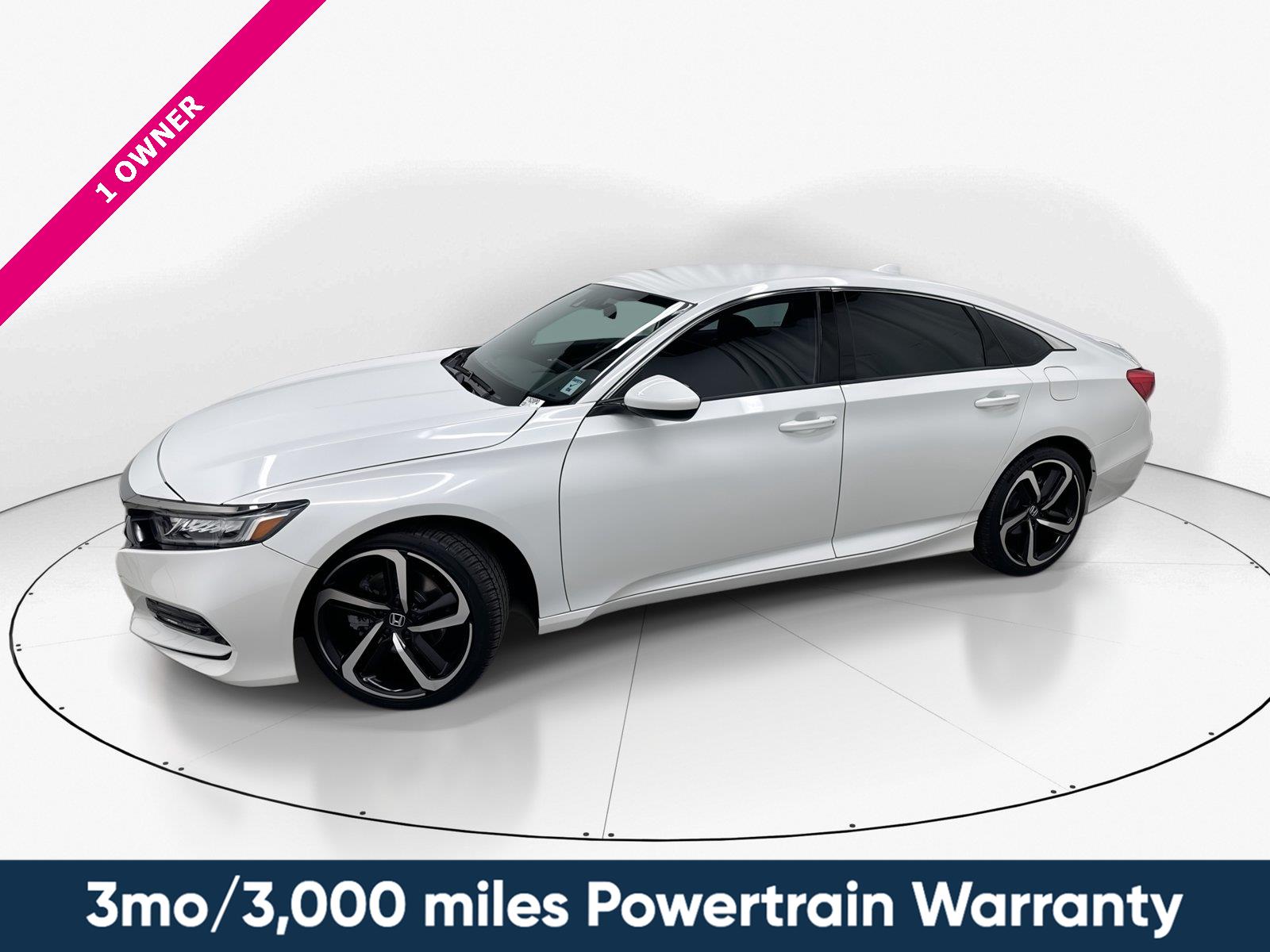 Platinum White Pearl 2019 Honda Accord Sedan Front-Wheel Drive 7-Speed CVT