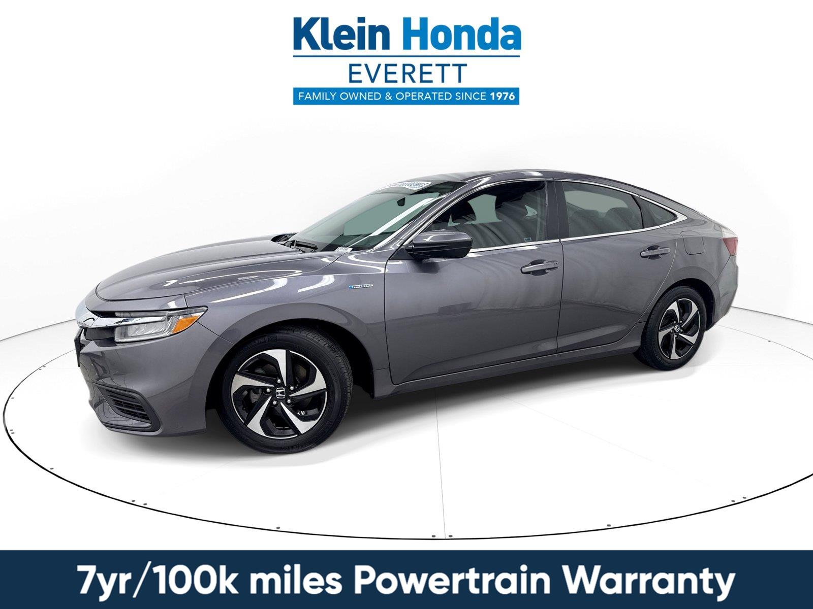 Gray (Modern Steel Metallic) 2022 Honda Insight Sedan Front-Wheel Drive Continuously Variable Transmission