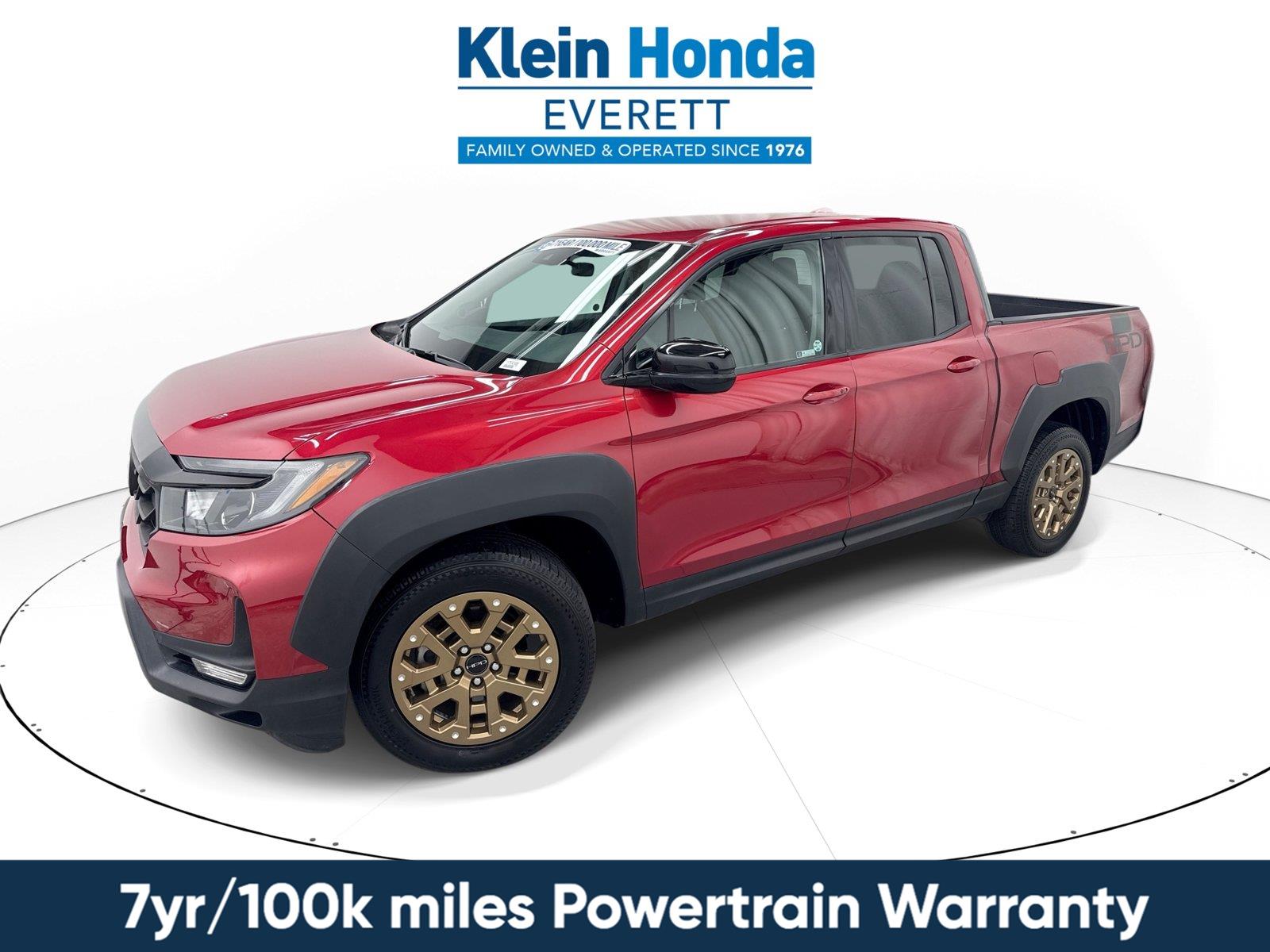 Radiant Red Metallic 2021 Honda Ridgeline Pickup Truck All-Wheel Drive 9-Speed Automatic