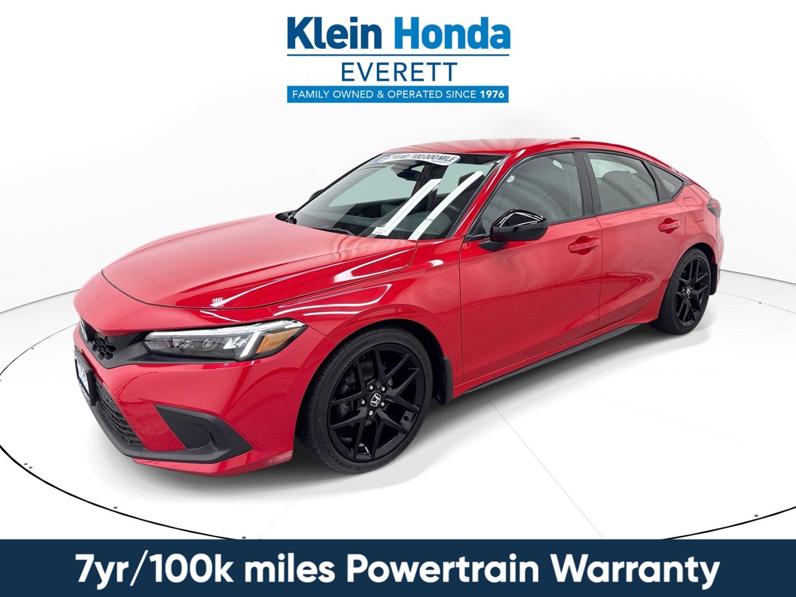 Rallye Red 2022 Honda Civic Hatchback Hatchback Front-Wheel Drive Continuously Variable Transmission
