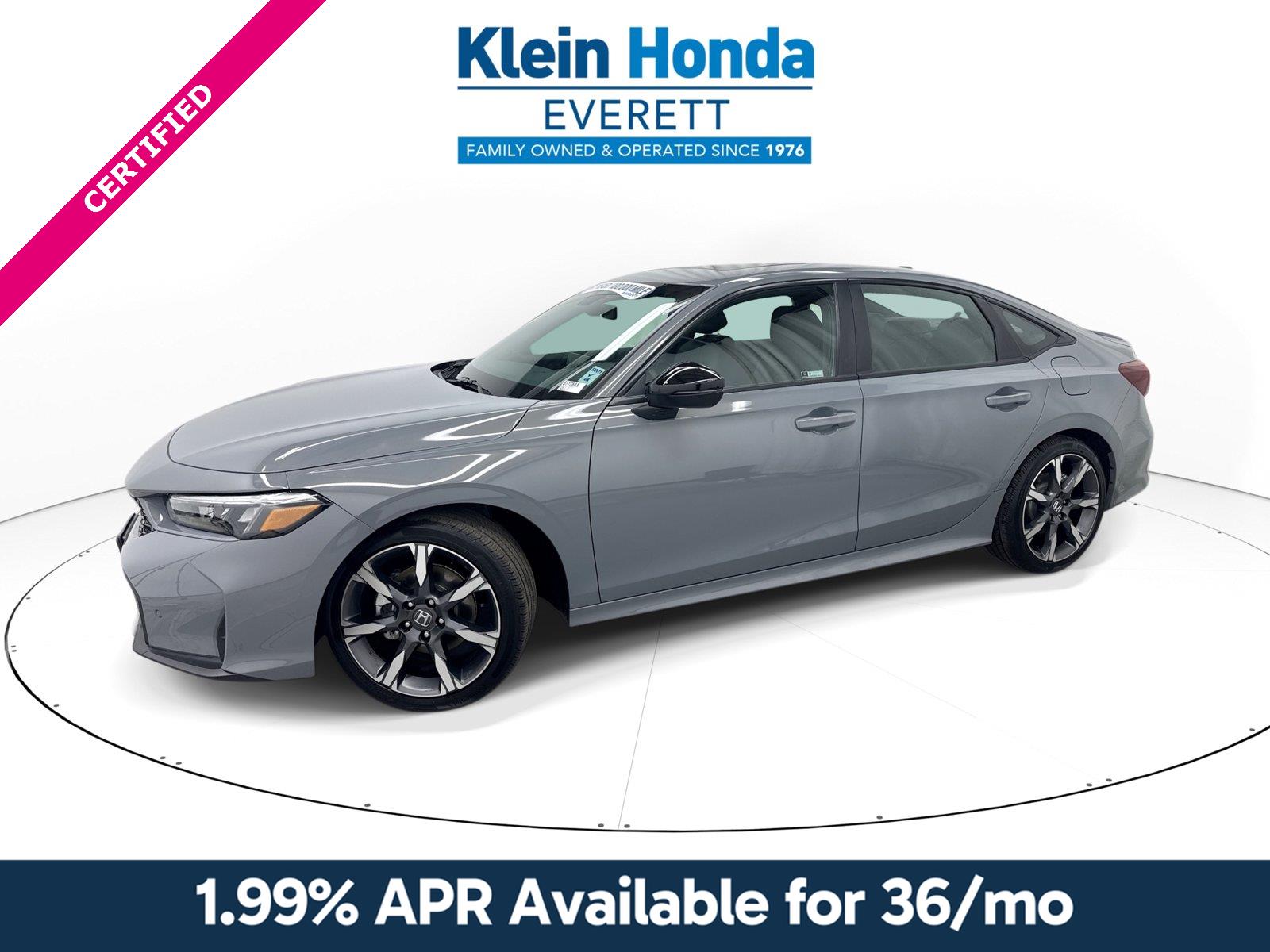 Urban Gray Pearl 2026 Honda Civic Hybrid Sedan Front-Wheel Drive