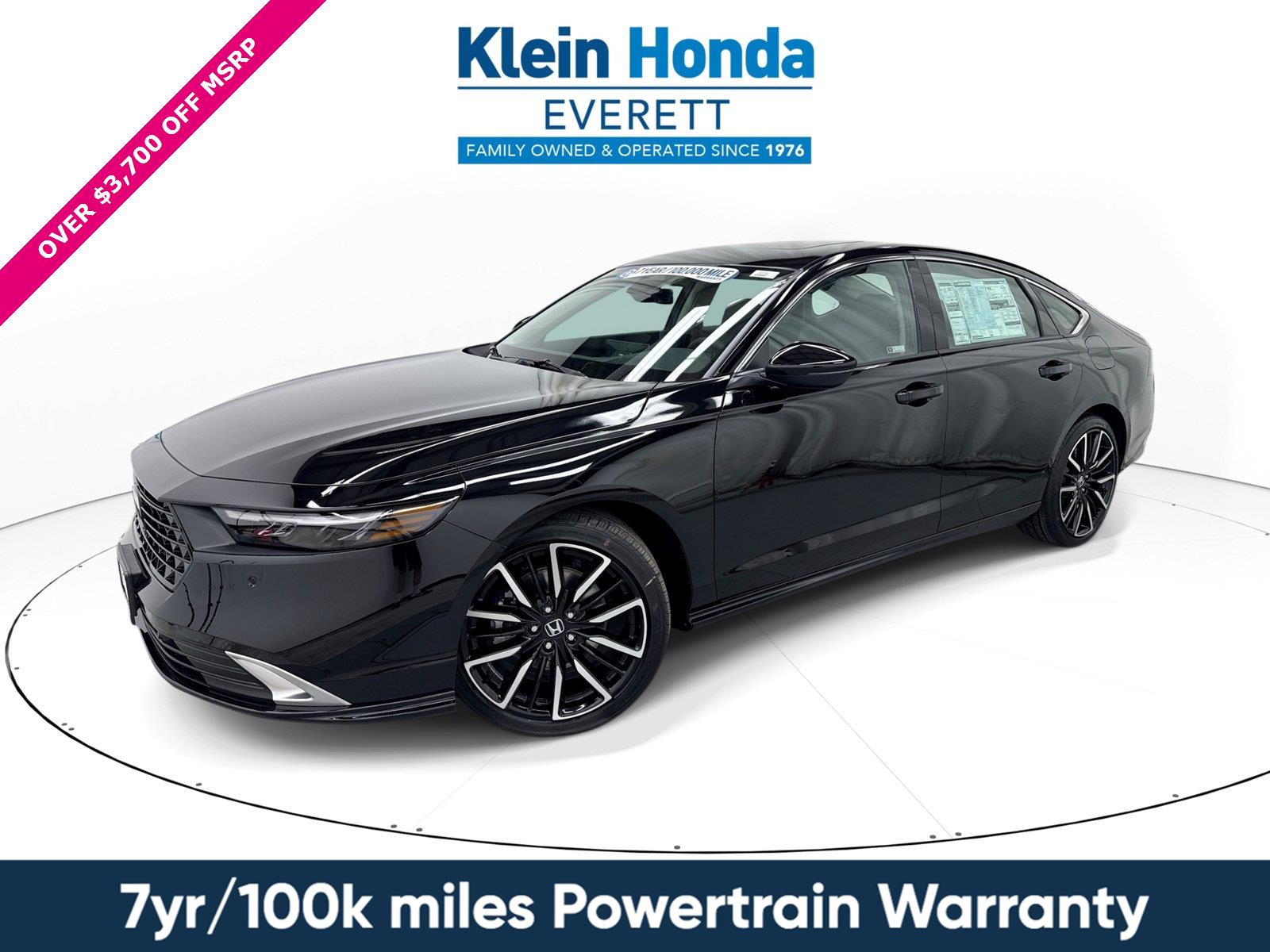 Crystal Black Pearl 2026 Honda Accord Hybrid Sedan Front-Wheel Drive 1-Speed Dual Clutch