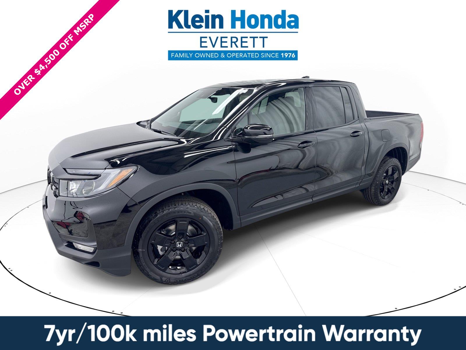 Crystal Black Pearl 2026 Honda Ridgeline Pickup Truck All-Wheel Drive Automatic