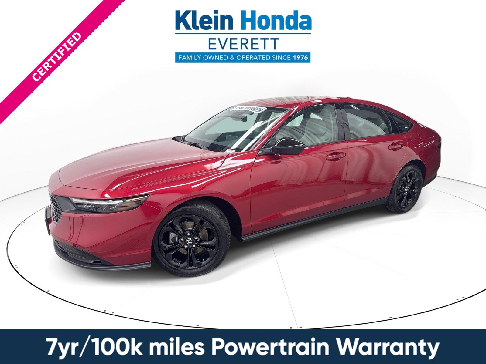 Radiant Red Metallic 2025 Honda Accord Sedan Front-Wheel Drive Continuously Variable Transmission