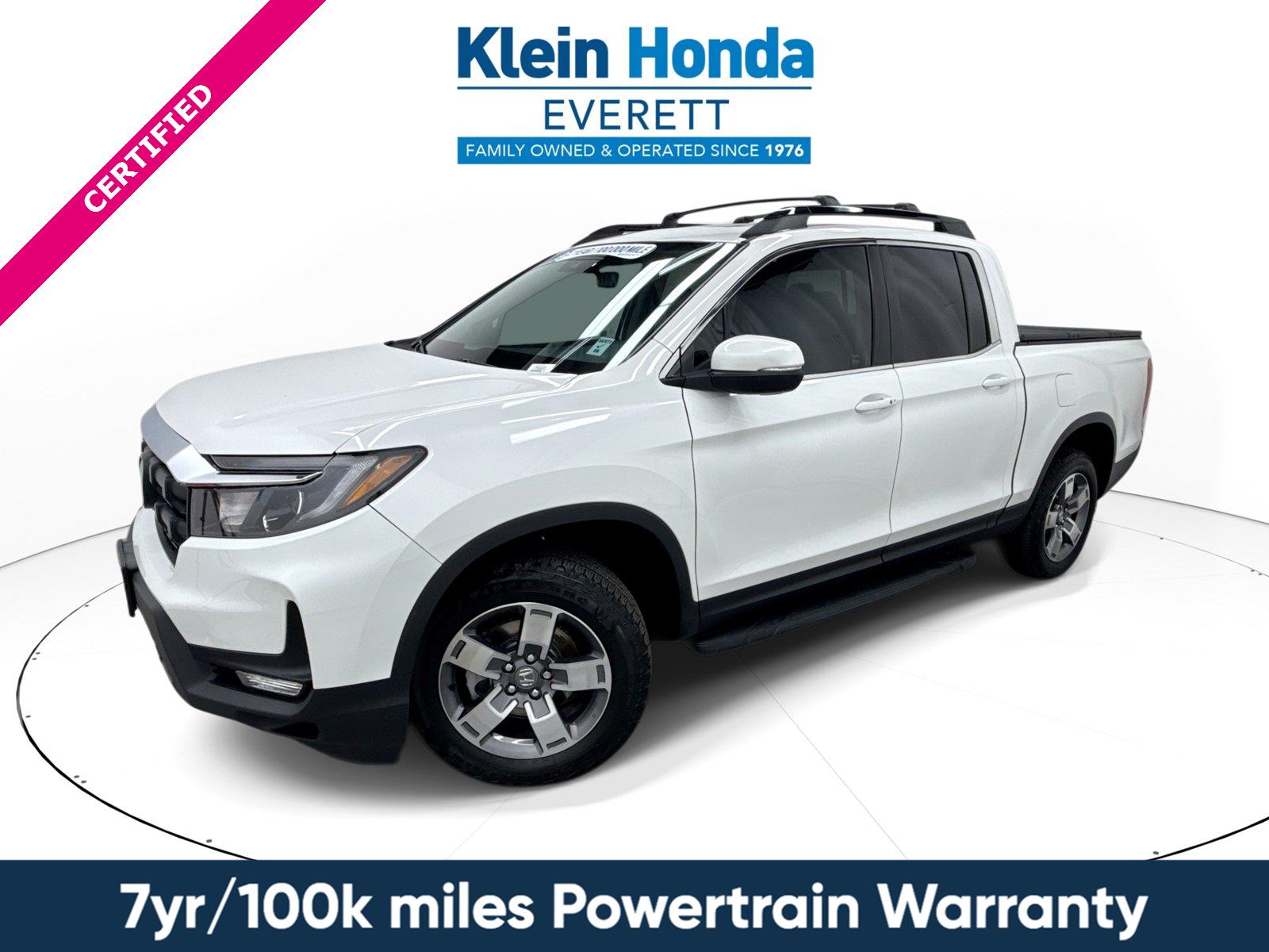 Platinum White Pearl 2024 Honda Ridgeline Pickup Truck All-Wheel Drive 9-Speed Automatic