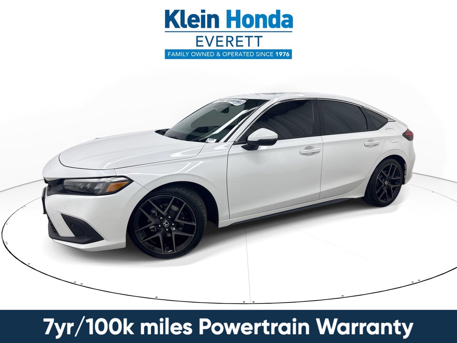 Platinum White Pearl 2024 Honda Civic Hatchback Hatchback Front-Wheel Drive 7-Speed CVT