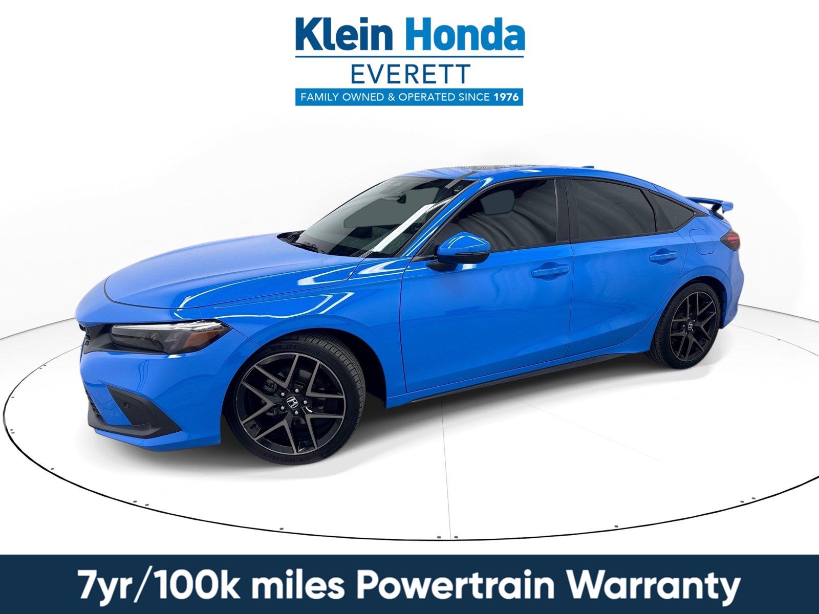 Boost Blue Pearl 2022 Honda Civic Hatchback Hatchback Front-Wheel Drive Continuously Variable Transmission