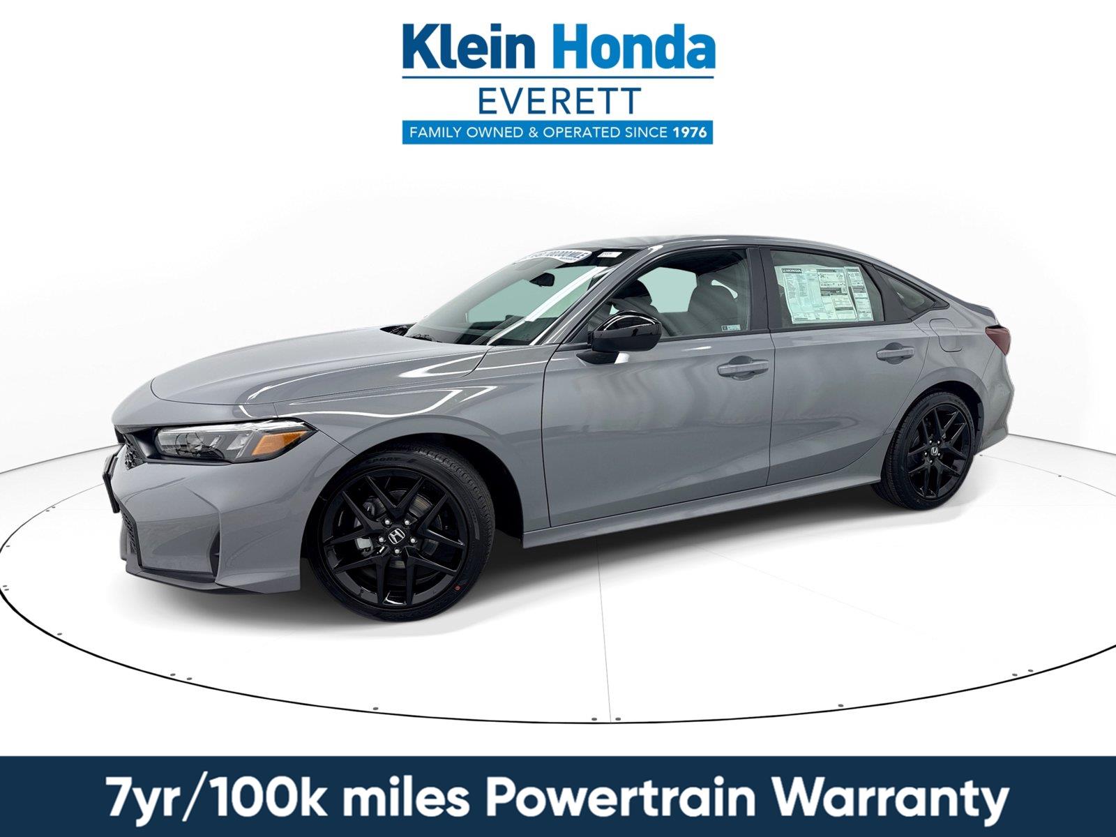 Urban Gray Pearl 2026 Honda Civic Sedan Front-Wheel Drive Continuously Variable Transmission