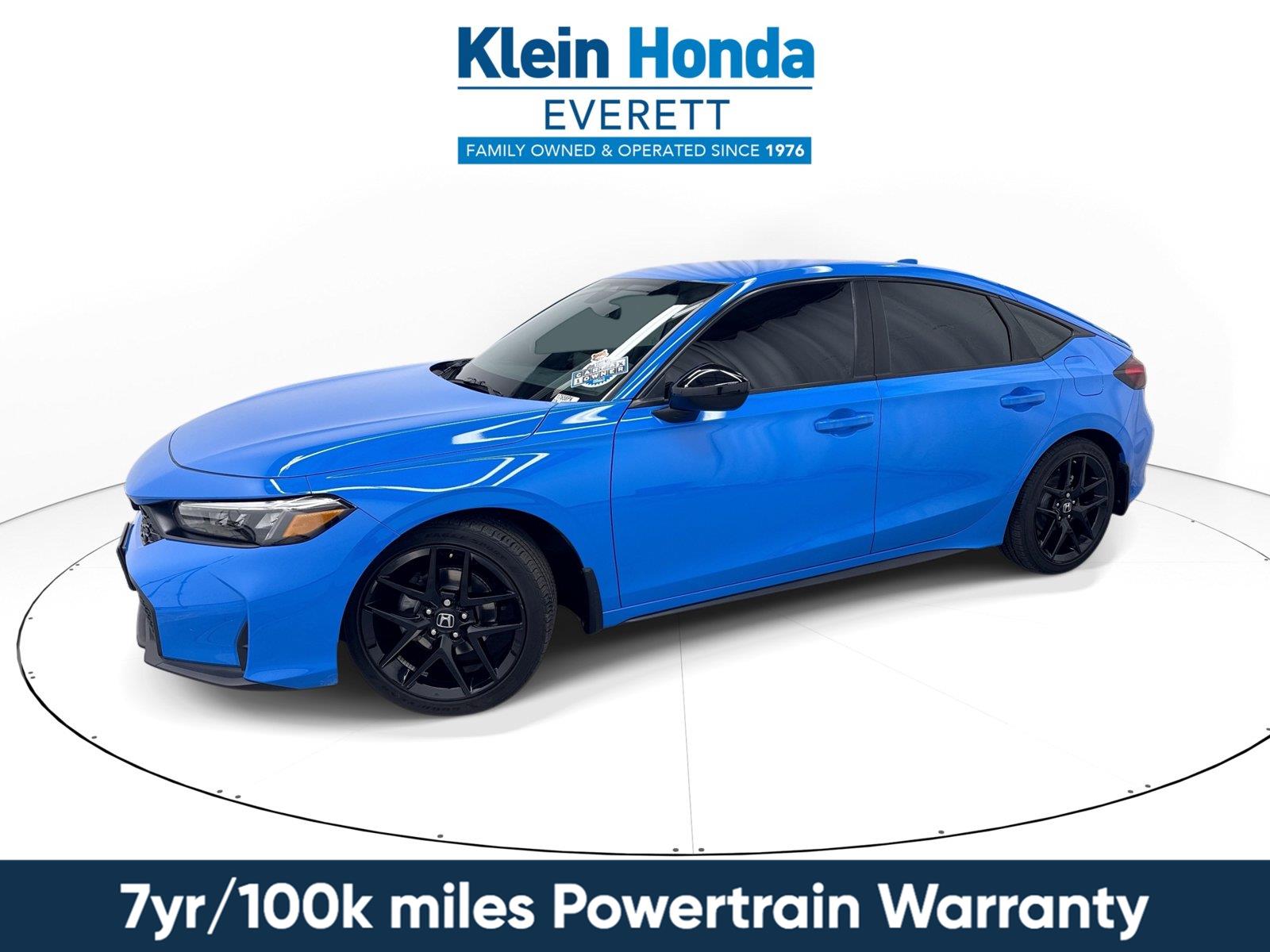 Boost Blue Pearl 2025 Honda Civic Hatchback Hatchback Front-Wheel Drive Continuously Variable Transmission
