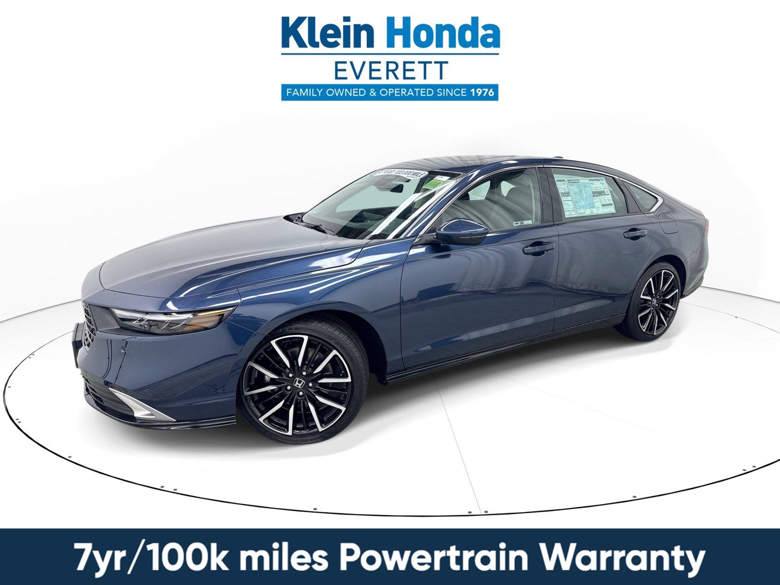 Canyon River Blue Metallic 2026 Honda Accord Hybrid Sedan Front-Wheel Drive Continuously Variable Transmission