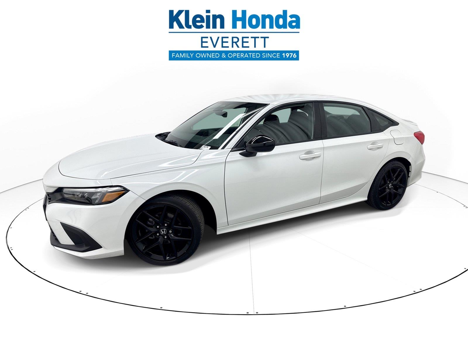Platinum White Pearl 2022 Honda Civic Sedan Front-Wheel Drive Continuously Variable Transmission