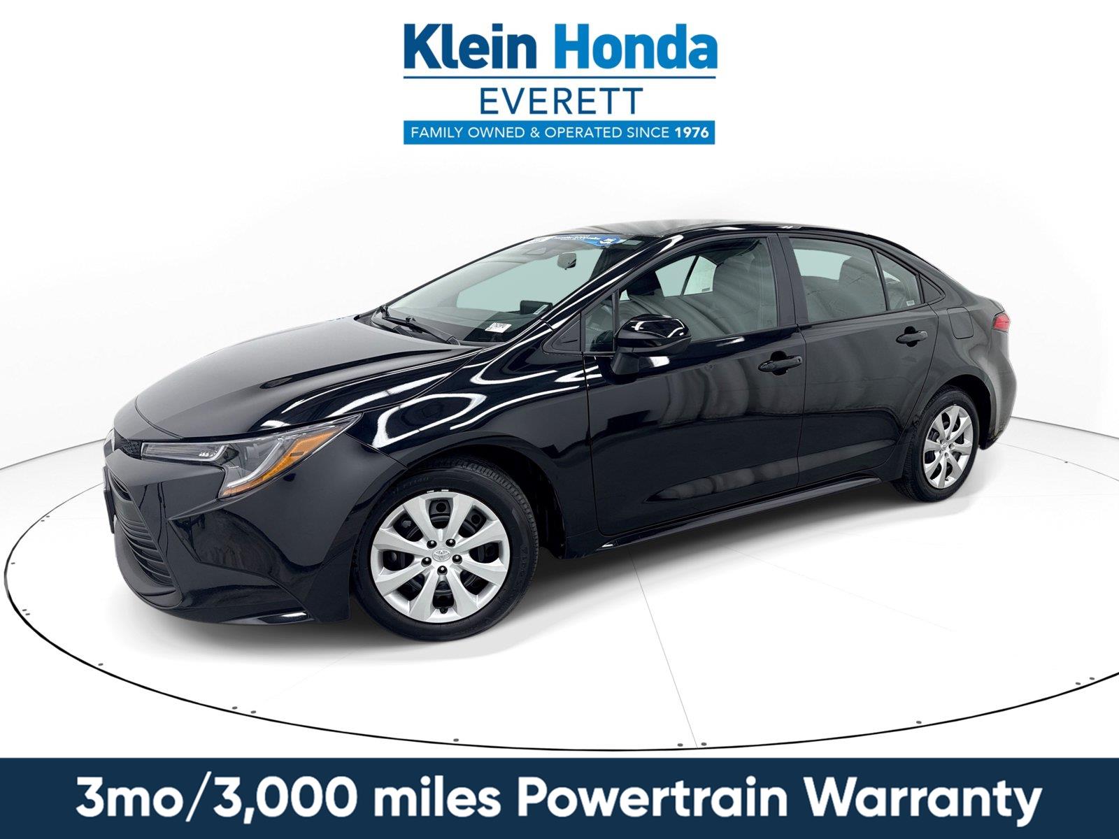 Midnight Black Metallic 2025 Toyota Corolla Sedan Front-Wheel Drive Continuously Variable Transmission
