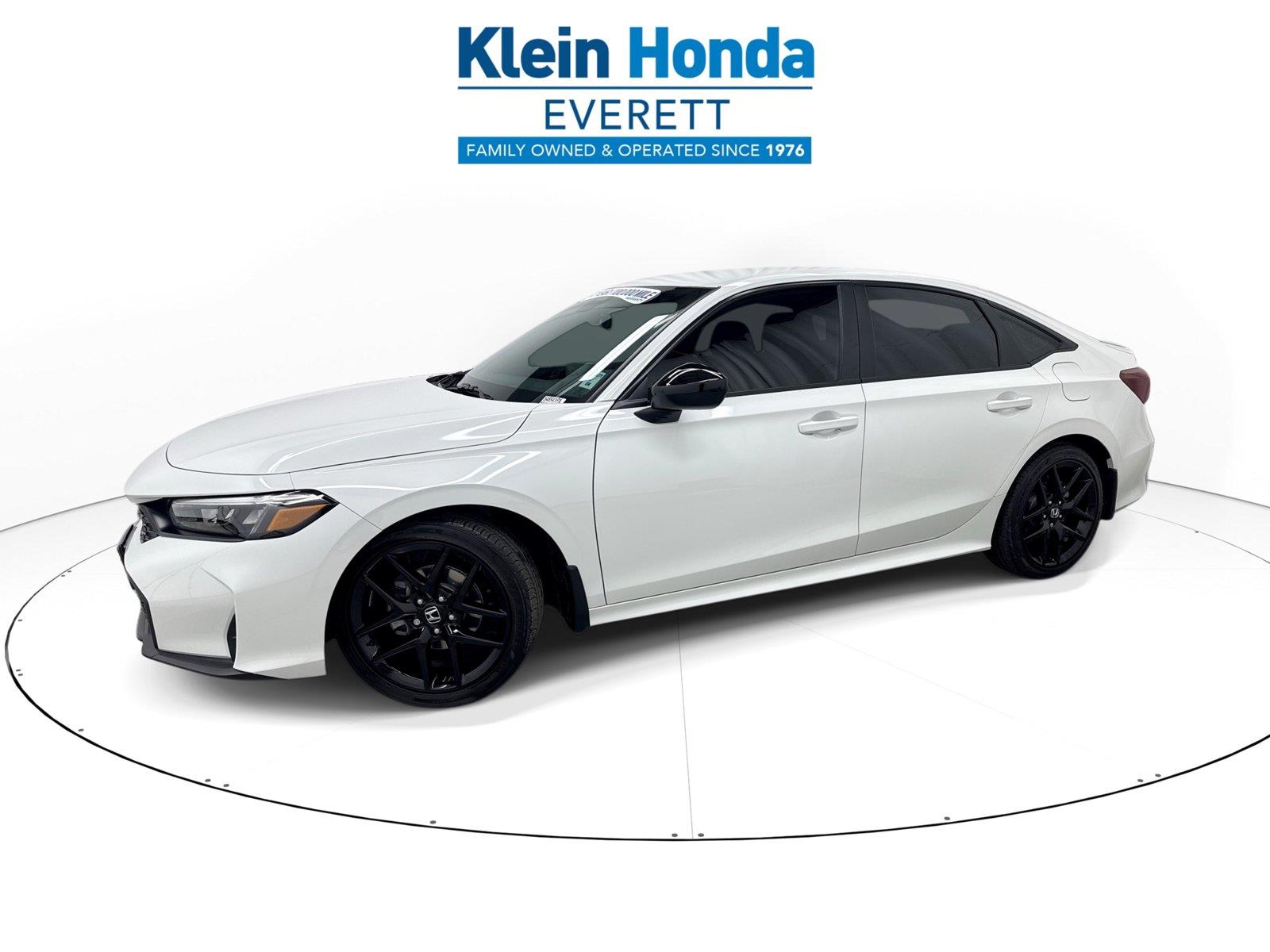 Platinum White Pearl 2026 Honda Civic Sedan Front-Wheel Drive Continuously Variable Transmission