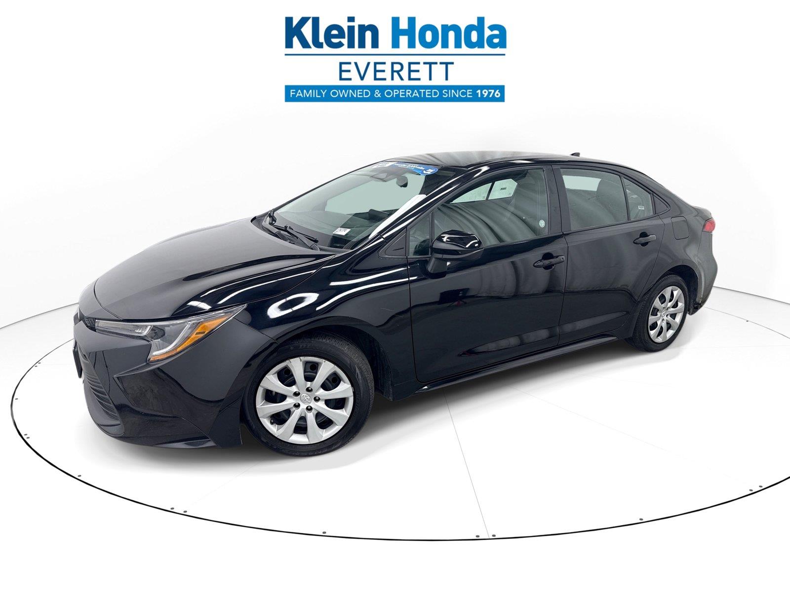 Midnight Black Metallic 2025 Toyota Corolla Sedan Front-Wheel Drive Continuously Variable Transmission
