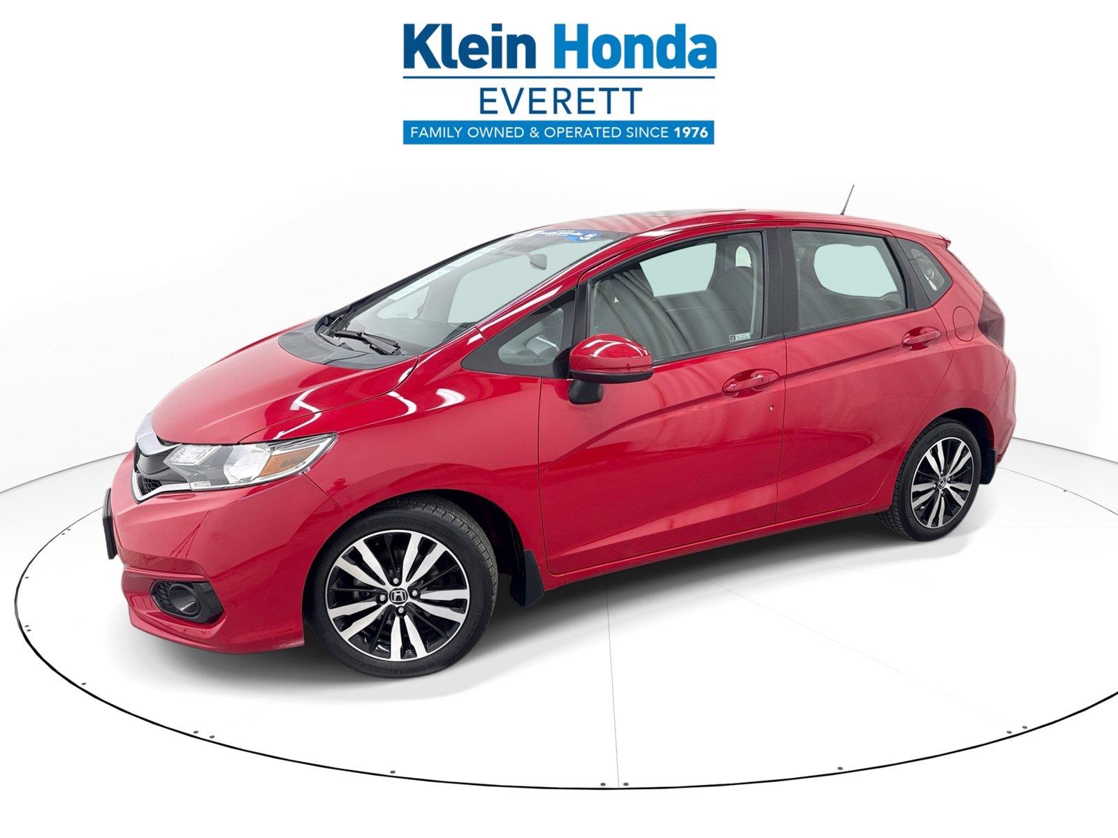 Milano Red 2019 Honda Fit Hatchback Front-Wheel Drive Continuously Variable Transmission