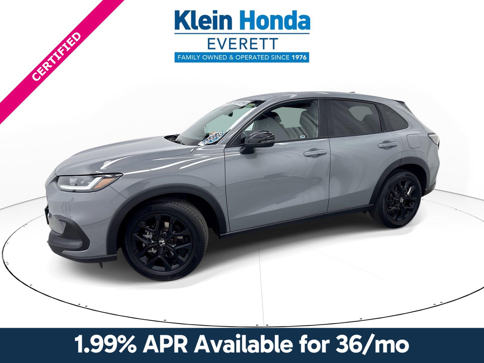 Urban Gray Pearl 2025 Honda HR-V SUV / Crossover All-Wheel Drive Continuously Variable Transmission