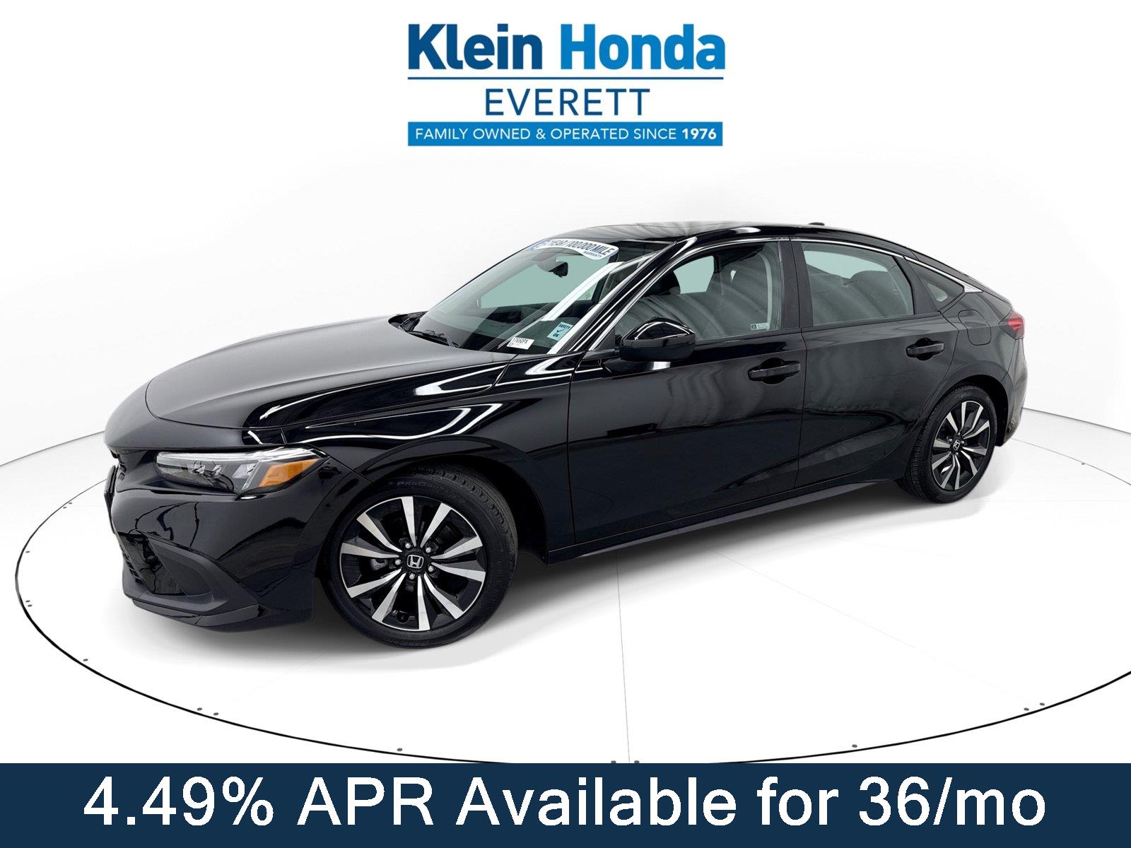 Crystal Black Pearl 2024 Honda Civic Hatchback Hatchback Front-Wheel Drive Continuously Variable Transmission