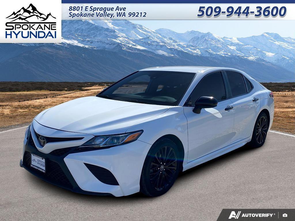 Super White 2019 Toyota Camry SE FWD Sedan Front-Wheel Drive Automatic