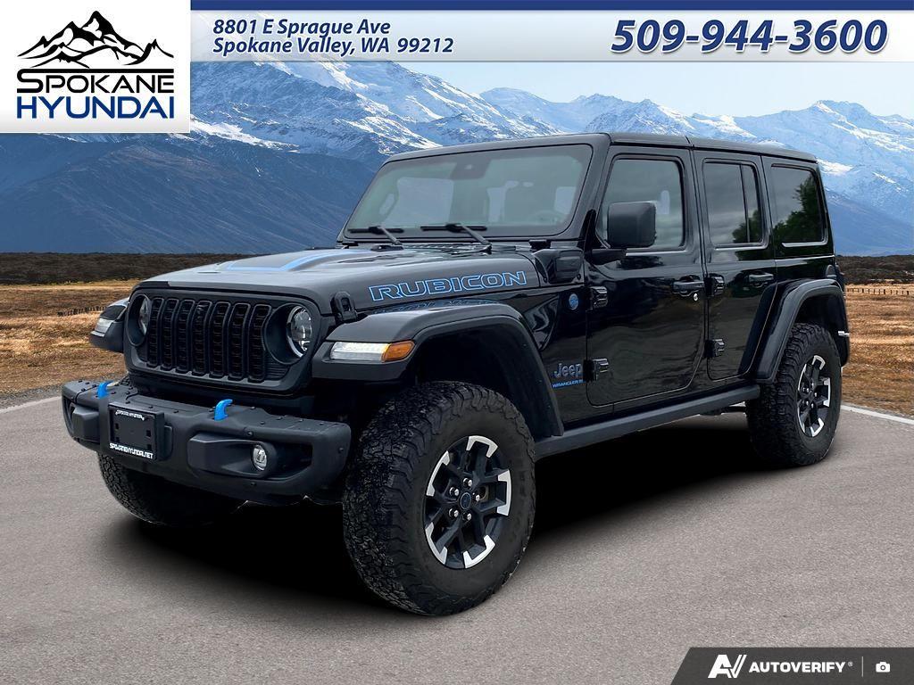 Black Clearcoat 2024 Jeep Wrangler 4xe SUV / Crossover Four-Wheel Drive 8-Speed Automatic
