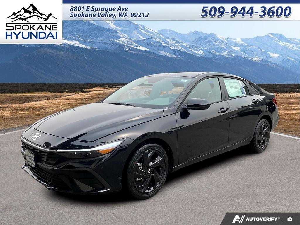 Abyss Black 2026 Hyundai Elantra Sedan Front-Wheel Drive Continuously Variable Transmission
