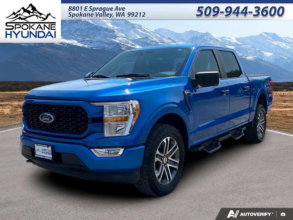 Velocity Blue Metallic 2021 Ford F-150 Pickup Truck Four-Wheel Drive Automatic