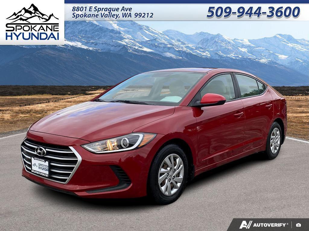 Scarlet Red Pearl 2017 Hyundai Elantra Sedan Front-Wheel Drive Automatic