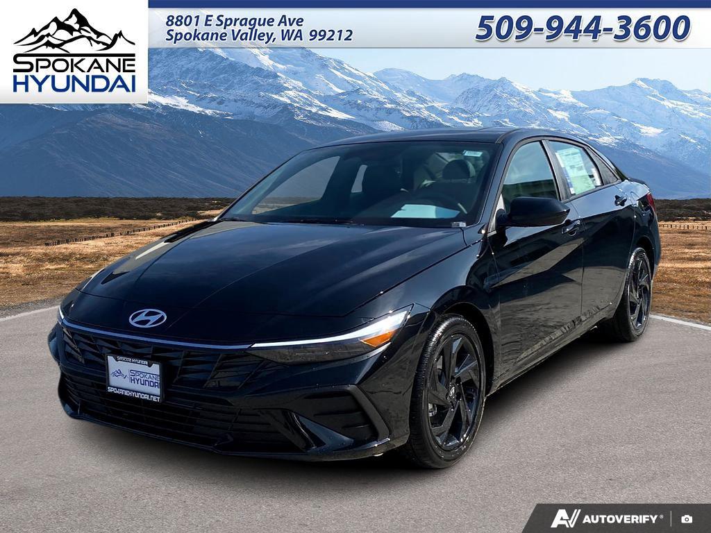 Abyss Black 2026 Hyundai Elantra Sedan Front-Wheel Drive Continuously Variable Transmission
