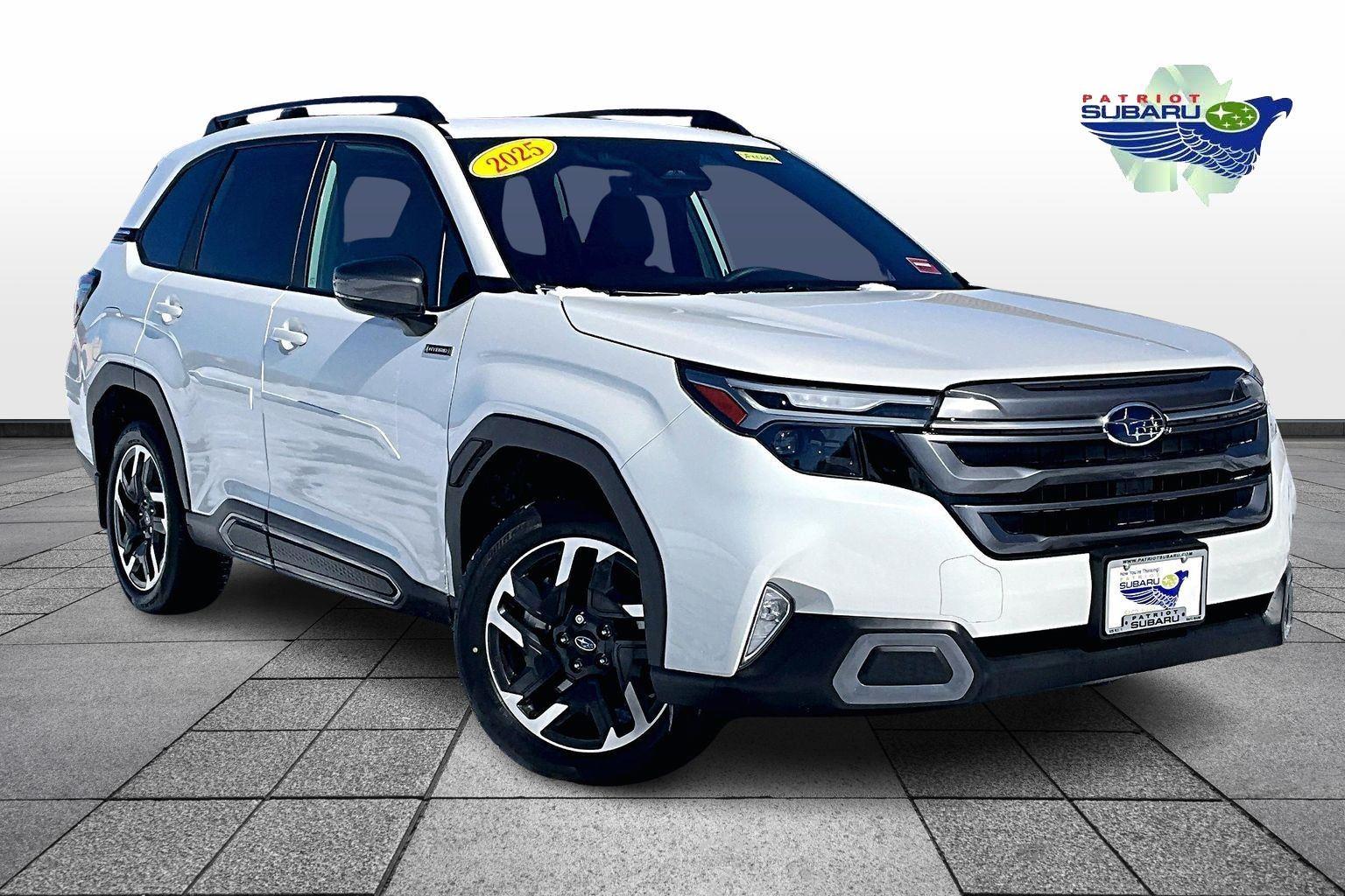 Crystal White Pearl 2025 Subaru Forester Hybrid SUV / Crossover All-Wheel Drive Continuously Variable Transmission