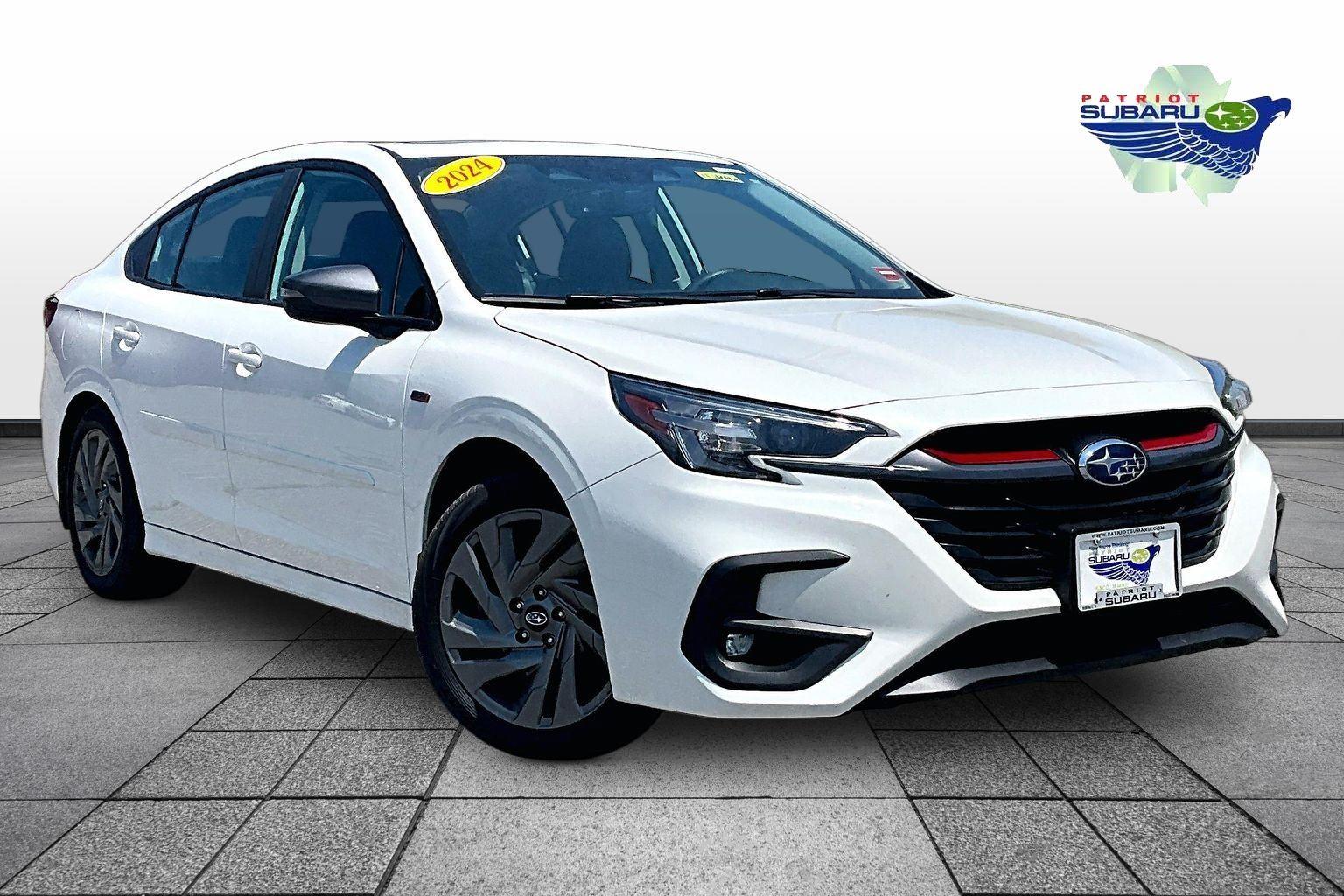 Crystal White Pearl 2024 Subaru Legacy Sedan All-Wheel Drive Continuously Variable Transmission