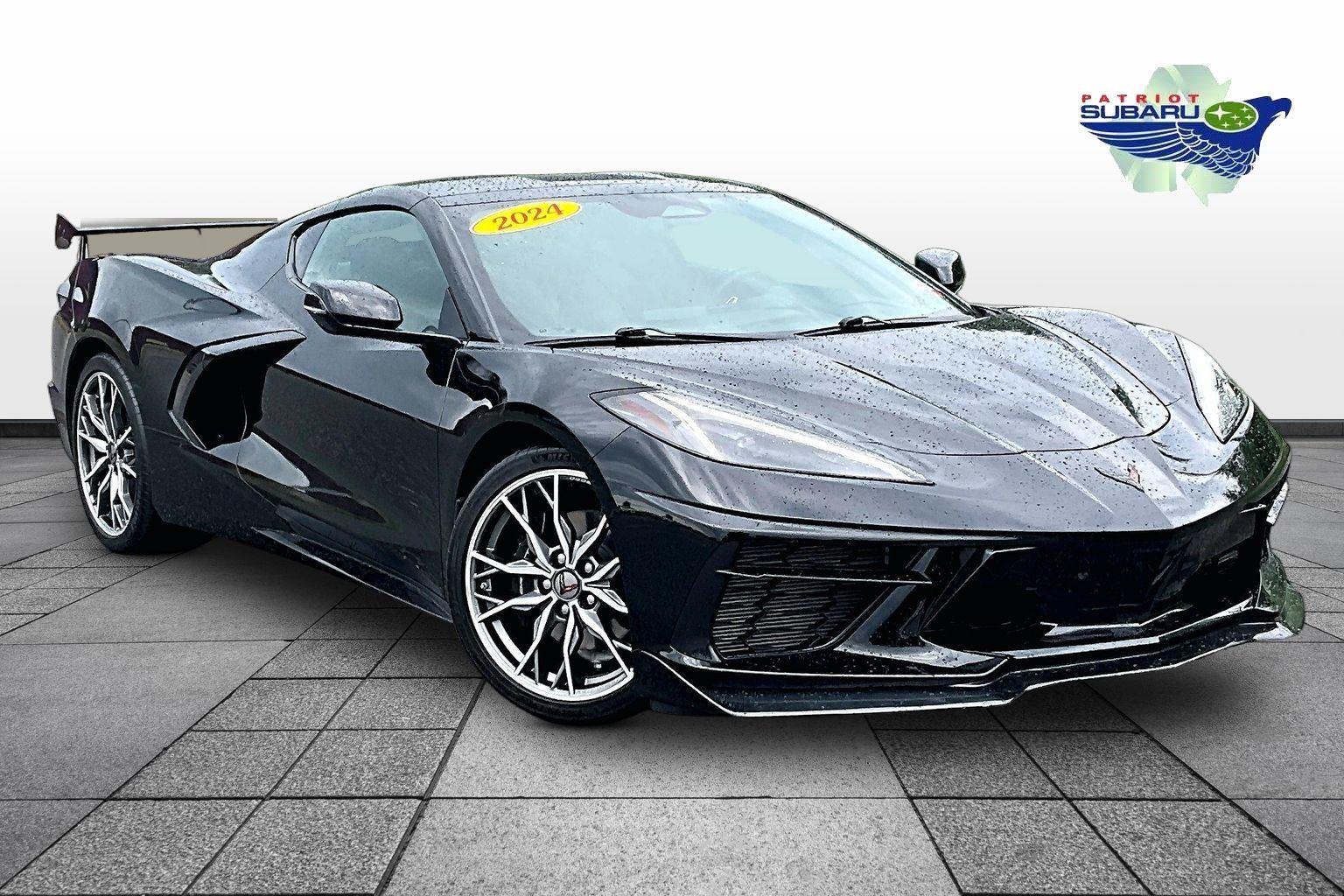 Black 2024 Chevrolet Corvette Coupe Rear-Wheel Drive 8-Speed Dual Clutch