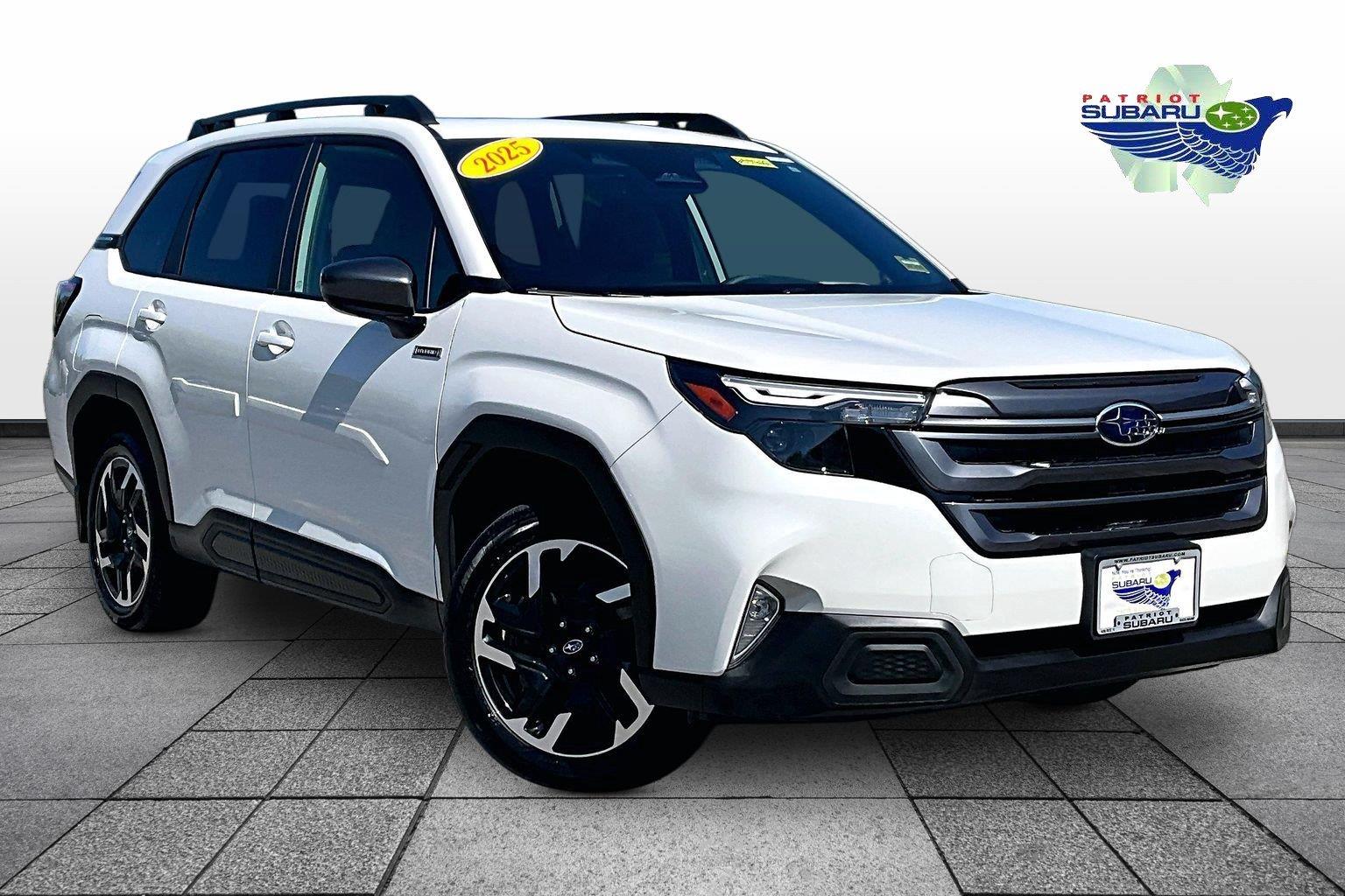 Crystal White Pearl 2025 Subaru Forester Hybrid SUV / Crossover All-Wheel Drive Continuously Variable Transmission