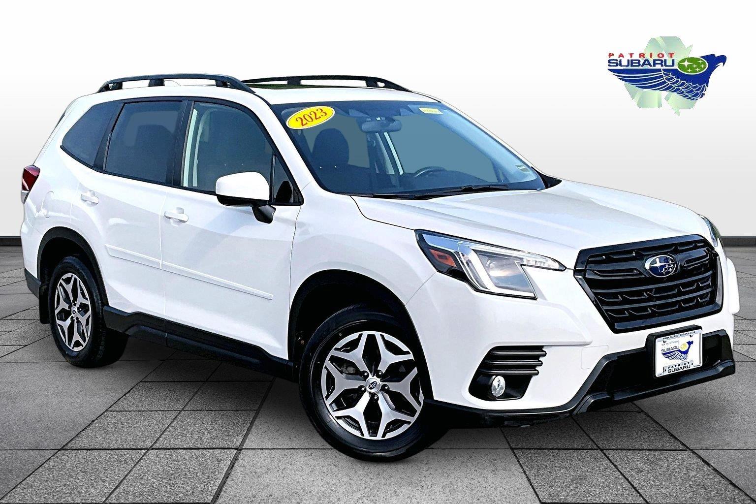 Crystal White Pearl 2023 Subaru Forester SUV / Crossover All-Wheel Drive Continuously Variable Transmission