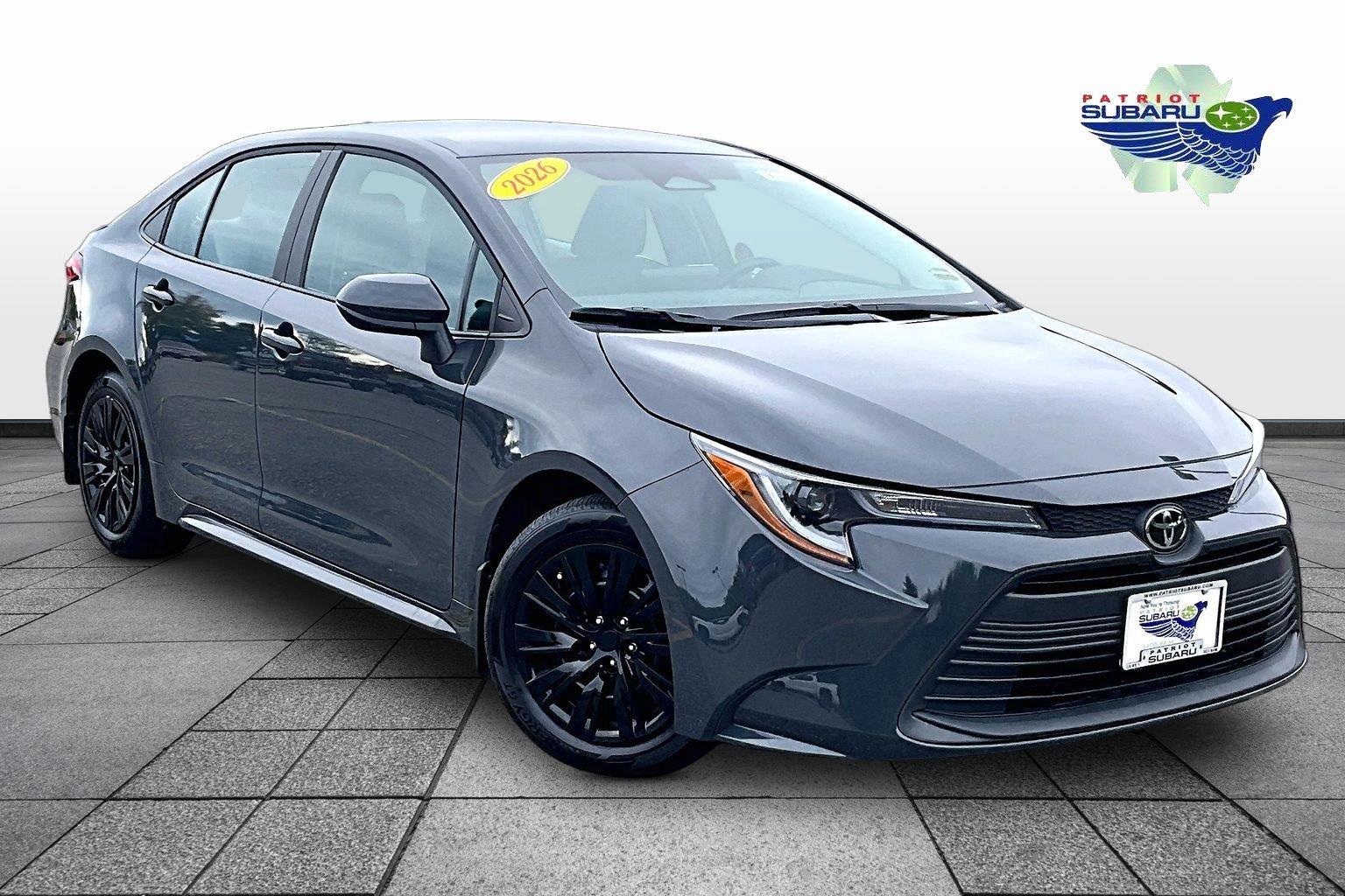 Underground 2026 Toyota Corolla Sedan Front-Wheel Drive Continuously Variable Transmission