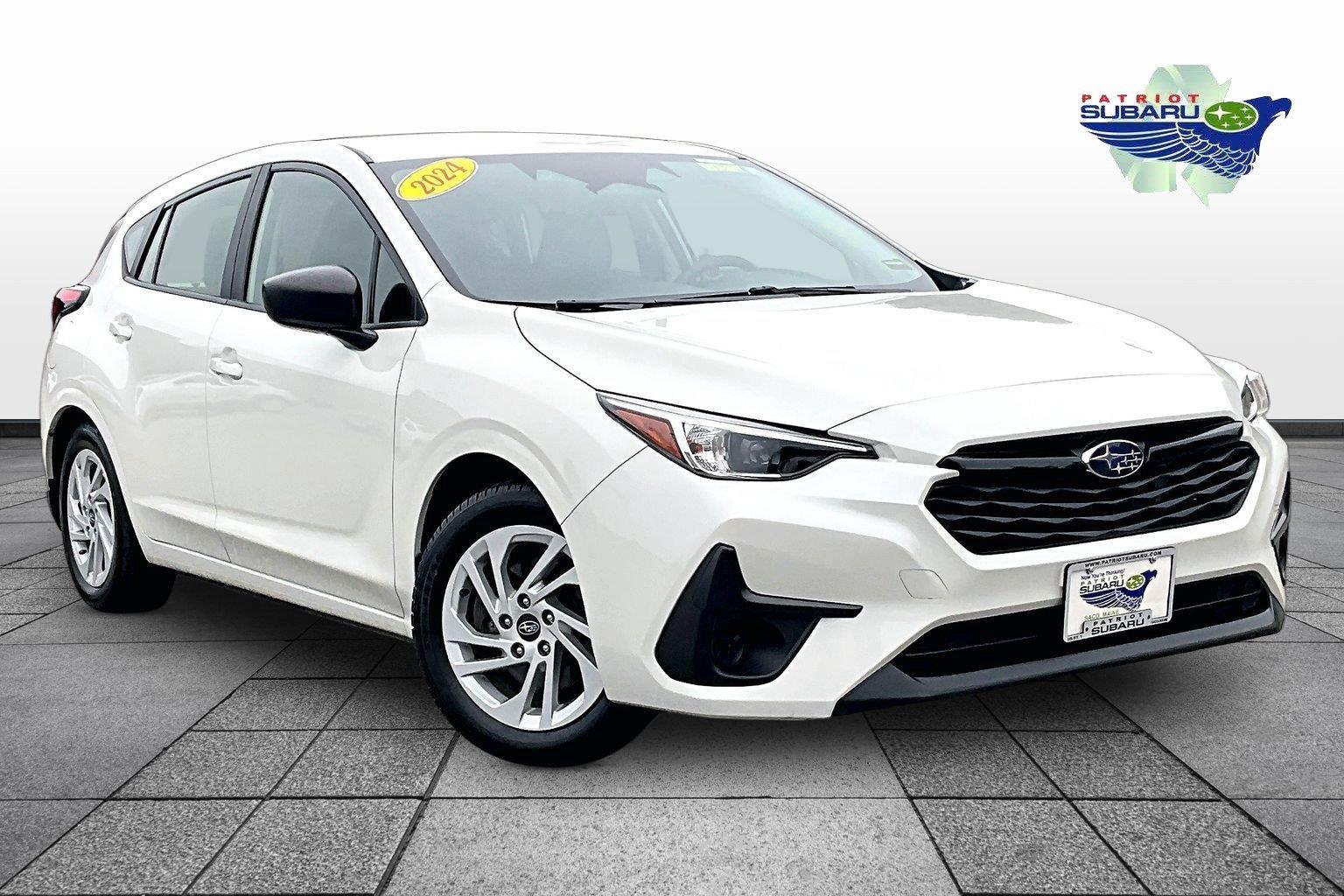 Crystal White Pearl 2024 Subaru Impreza Wagon All-Wheel Drive Continuously Variable Transmission