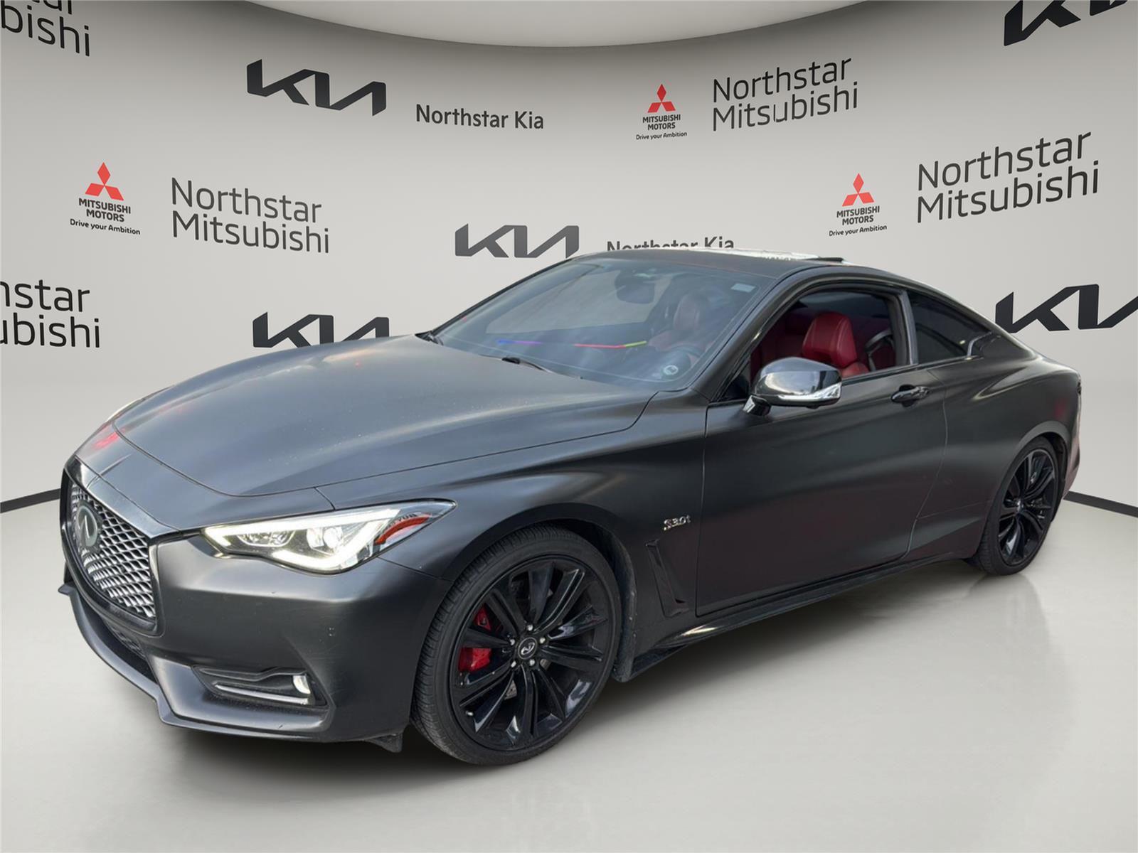 Black Obsidian 2018 INFINITI Q60 Red Sport 400 Coupe AWD Coupe All-Wheel Drive Automatic