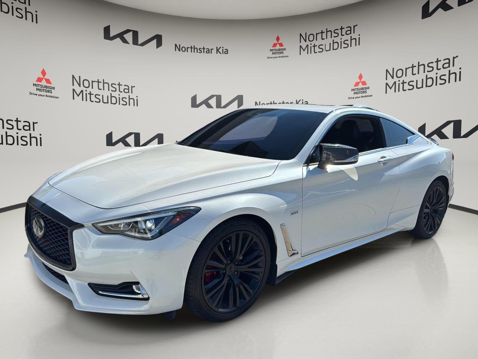 Majestic White 2019 INFINITI Q60 Coupe All-Wheel Drive Automatic