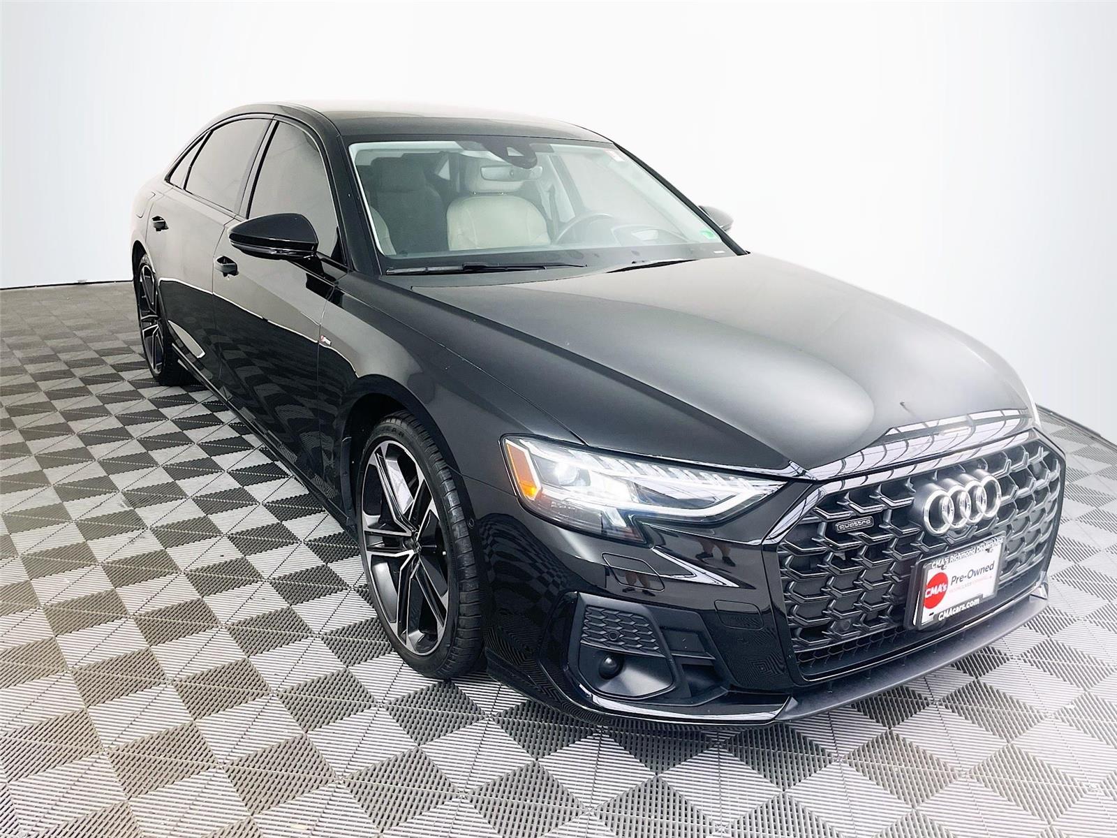 Mythos Black Metallic 2025 Audi A8 L quattro 55 TFSI AWD Sedan All-Wheel Drive Automatic