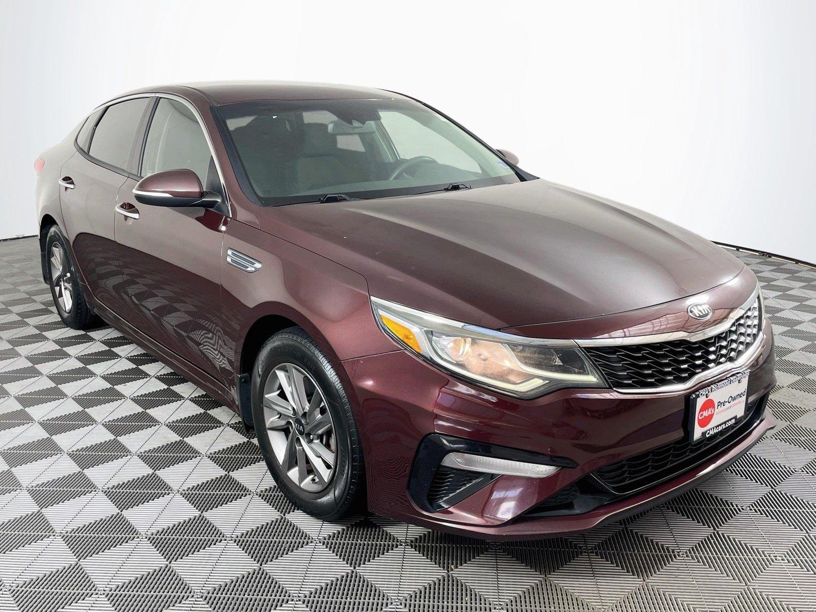 Red (Sangria) 2019 Kia Optima Sedan Front-Wheel Drive 6-Speed Automatic