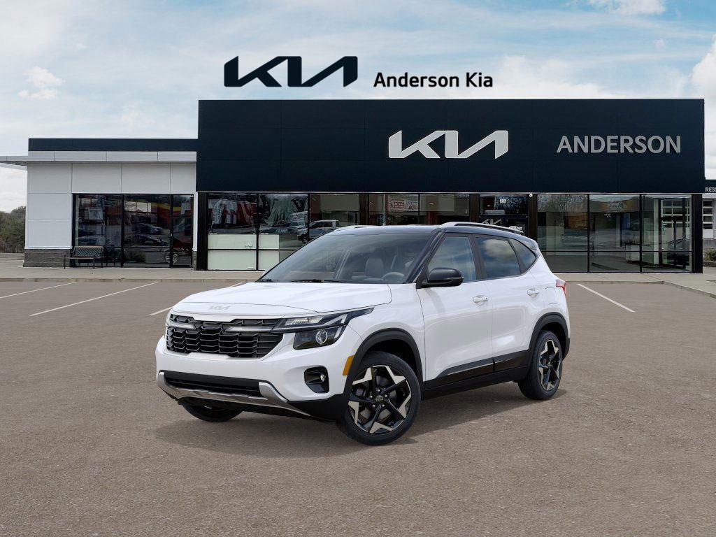 Clear White/Fusion Black Roof 2026 Kia Seltos S AWD SUV / Crossover All-Wheel Drive Continuously Variable Transmission