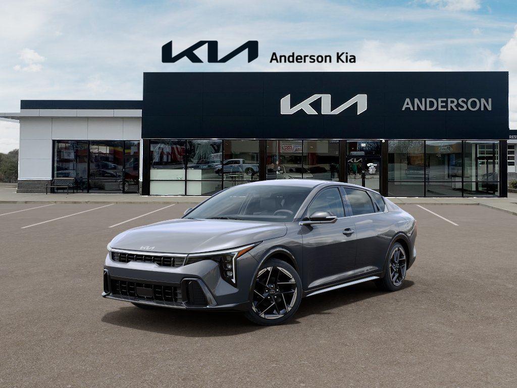 Steel Gray 2026 Kia K4 GT-Line FWD Sedan Front-Wheel Drive Continuously Variable Transmission