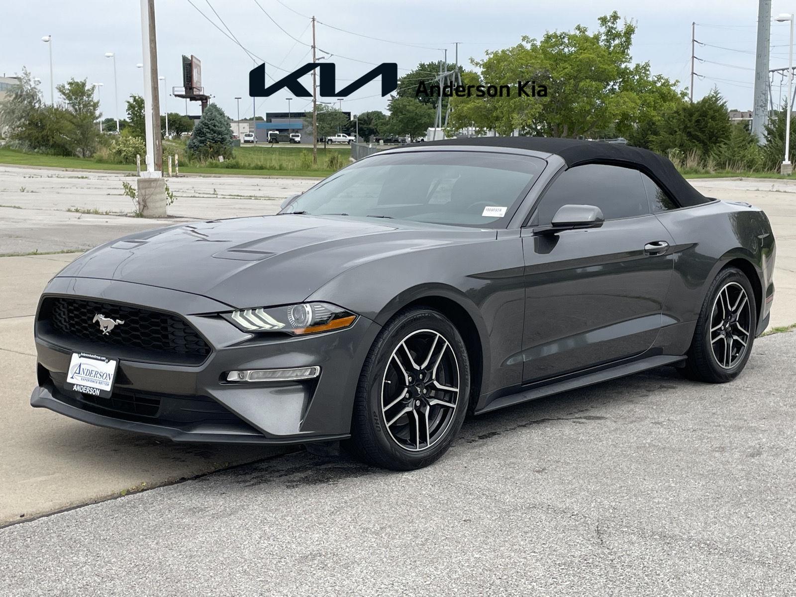 Gray (Magnetic) 2019 Ford Mustang EcoBoost Premium Convertible RWD Convertible Rear-Wheel Drive Automatic