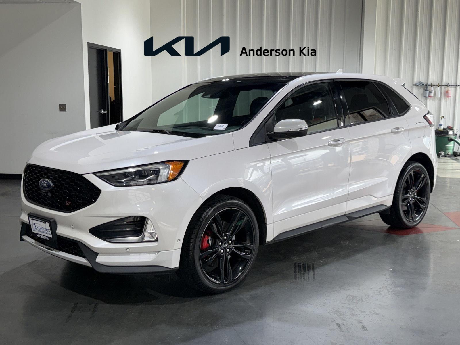 White Platinum Metallic Tri-Coat 2019 Ford Edge SUV / Crossover All-Wheel Drive 8-Speed Automatic