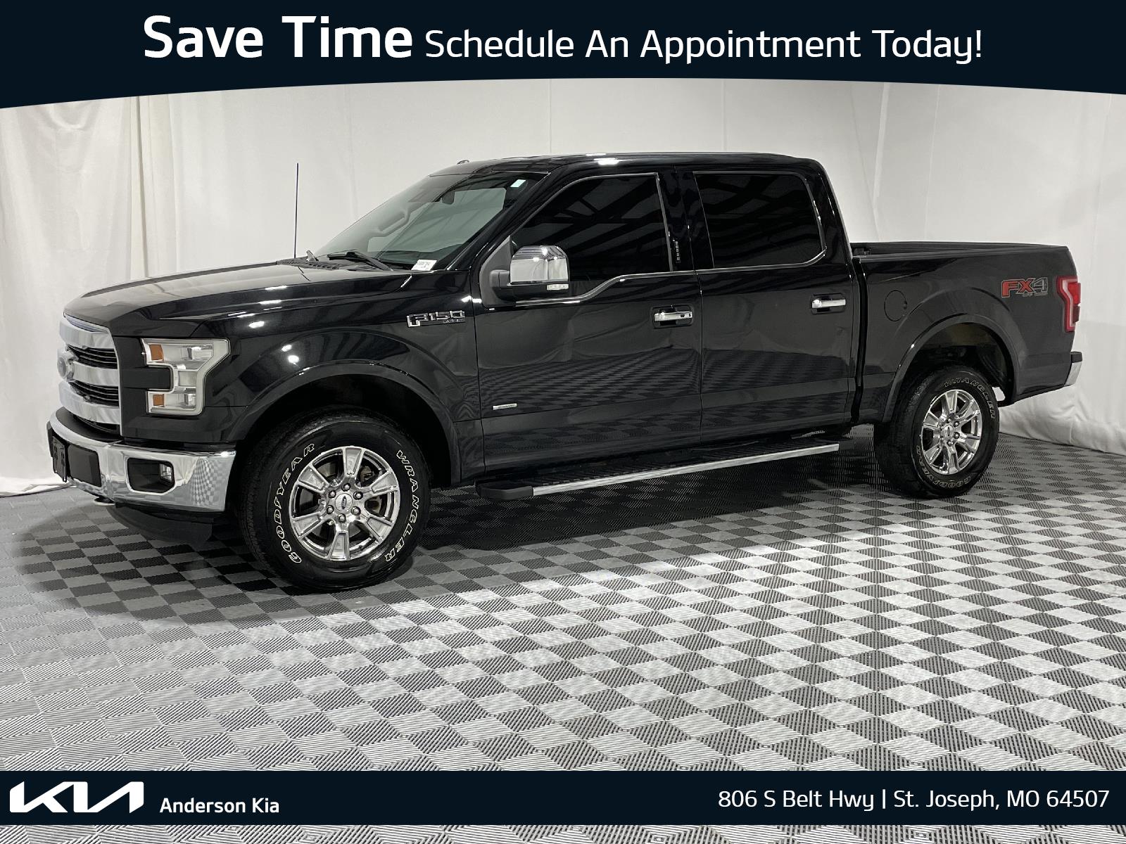 Used 2015 Ford F-150 Lariat Crew Cab Truck for sale in St Joseph MO